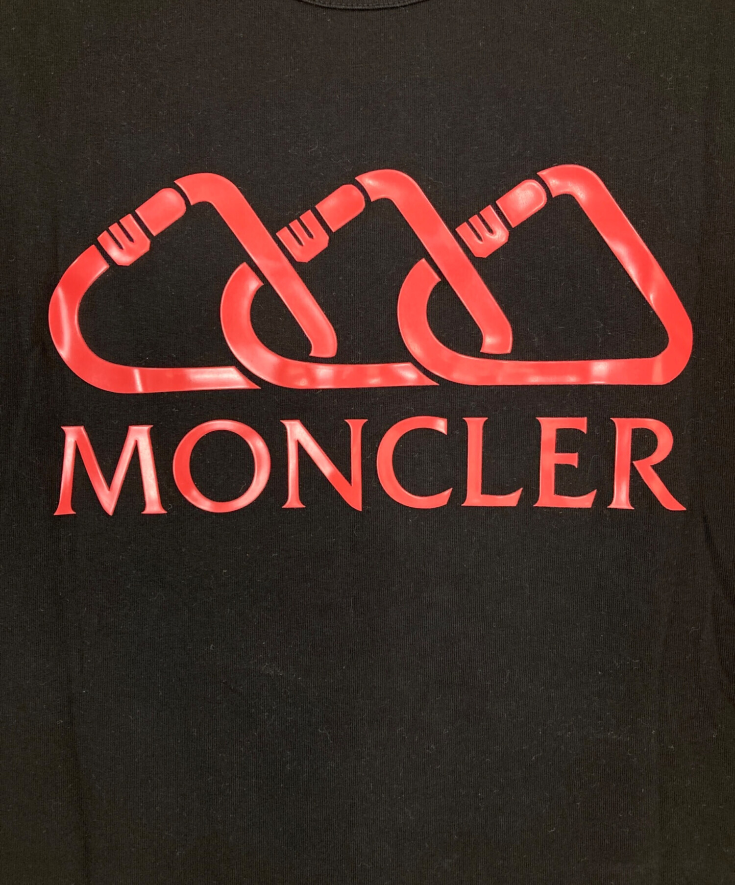 中古・古着通販】MONCLER (モンクレール) ラバーロゴプリントTシャツ