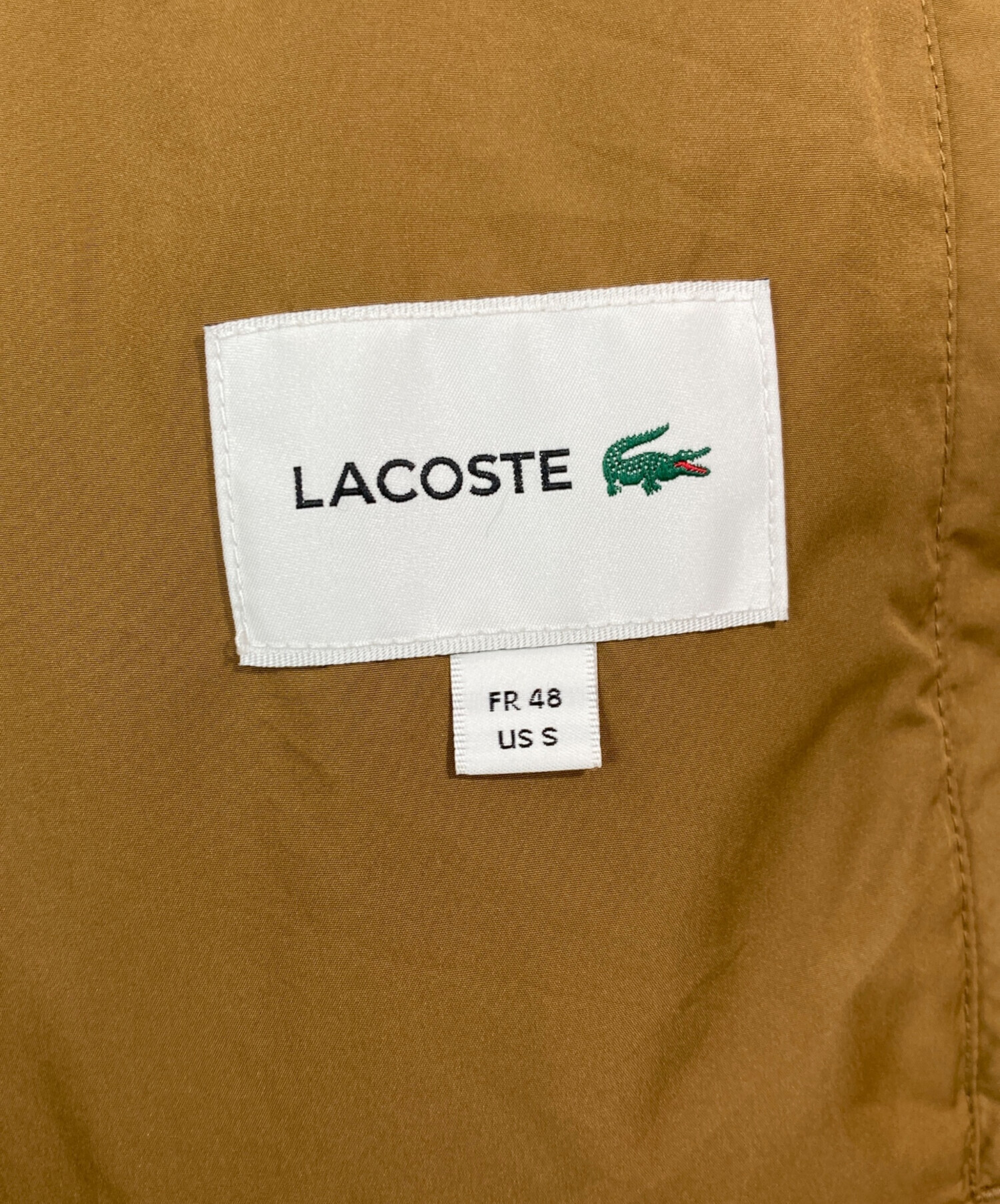 中古・古着通販】LACOSTE (ラコステ) CLOMAX中綿ジャケット ベージュ 