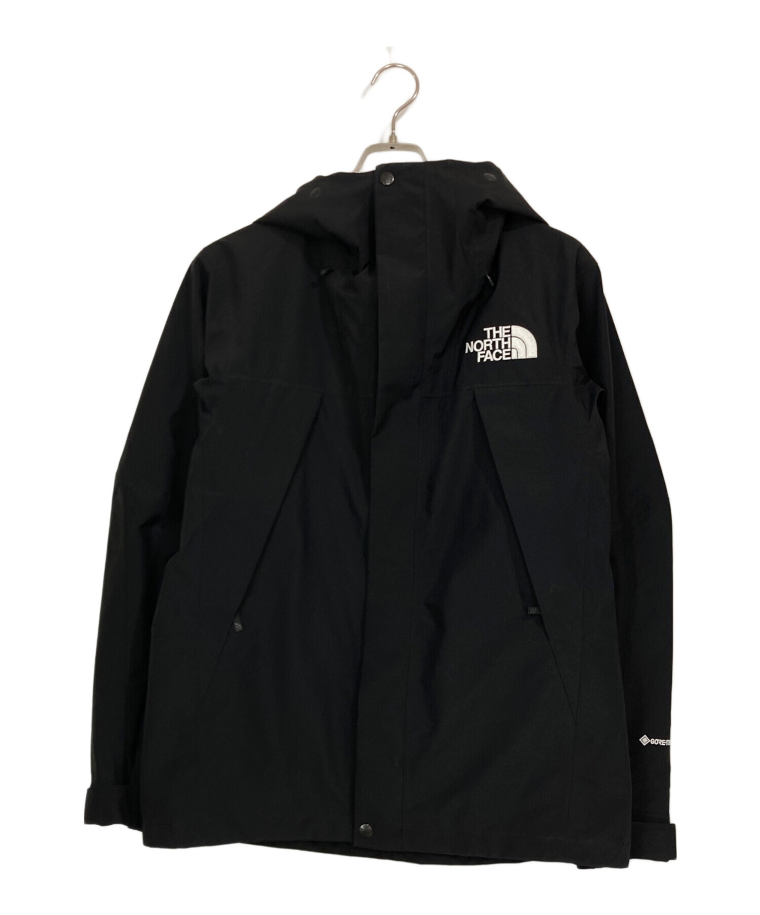 ノースフェイス マウンテンジャケット ゴアテックス 刺繍ロゴ 古着 ブラック 中古・古着通販】THE NORTH FACE (ザ ノース フェイス) マウンテン
