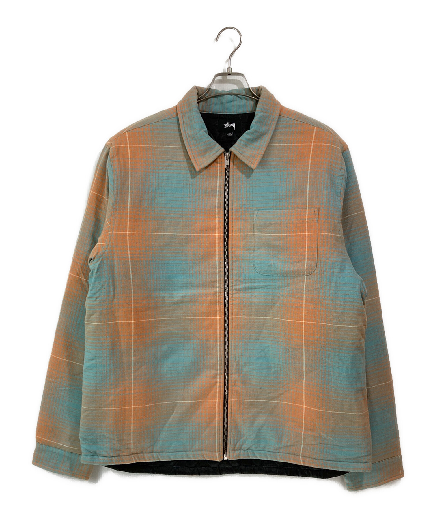 中古・古着通販】stussy (ステューシー) Zip Up Plaid Shirt Jacket