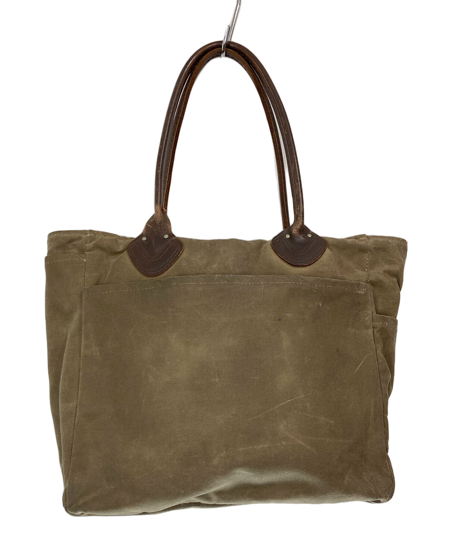 ✨廃盤✨LL bean エルエルビーン　トートバッグ　レザーハンドル　グリーン 中古・古着通販】L.L.Bean (エルエルビーン) オイルドフィニッシュ
