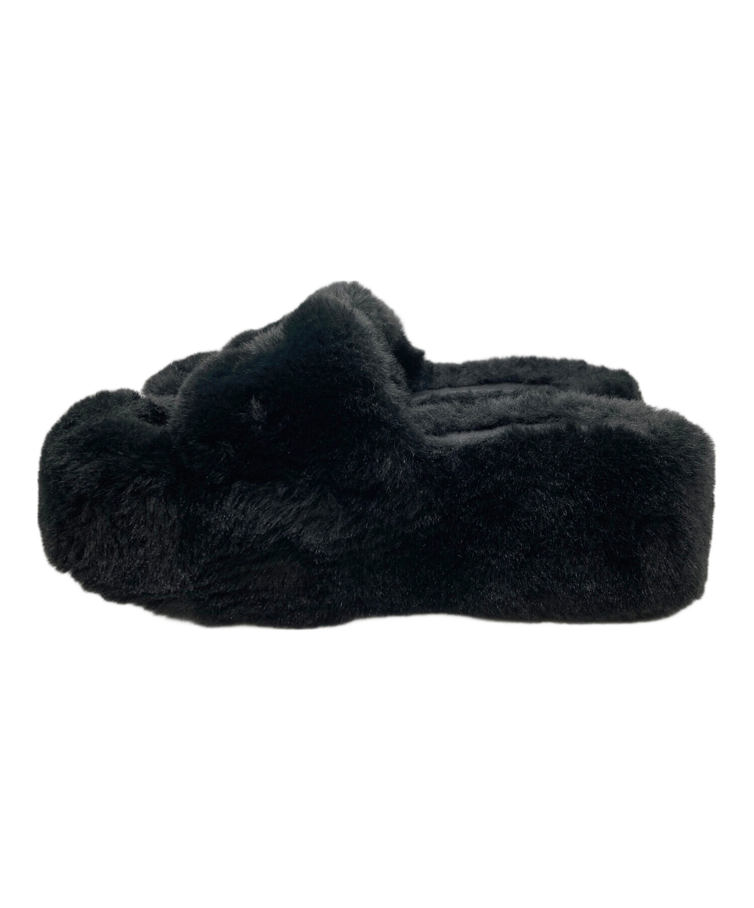 中古・古着通販】Darich (ダーリッチ) プラットフォームファーサンダル