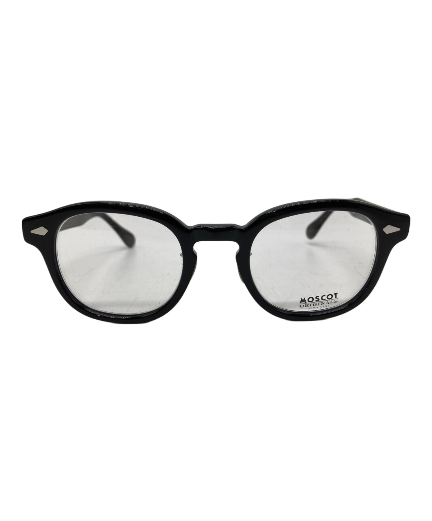 健康用品 MOSCOT ORIGINALS 伊達メガネ ブラック サイズ49 メガネ