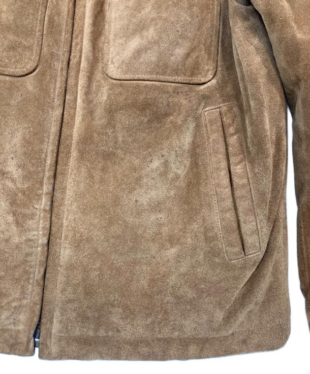 中古・古着通販】GAP (ギャップ) スウェードレザージャケット ブラウン