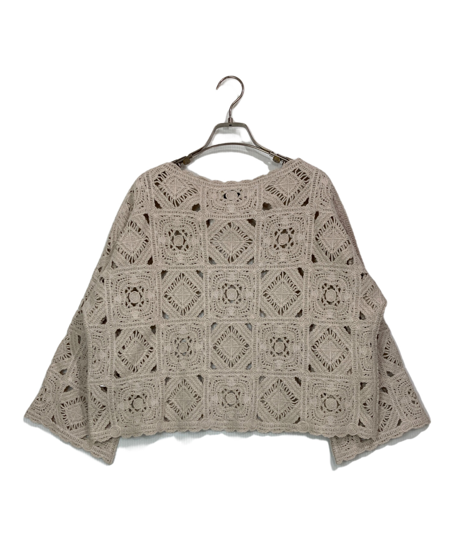 UNITED ARROWS ユナイテッドアローズ ニット・セーター M ベージュ 【古着】【中古】【送料無料】 UNITED ARROWS - UNITED ARROWS / ユナイテッドアローズ | クルー