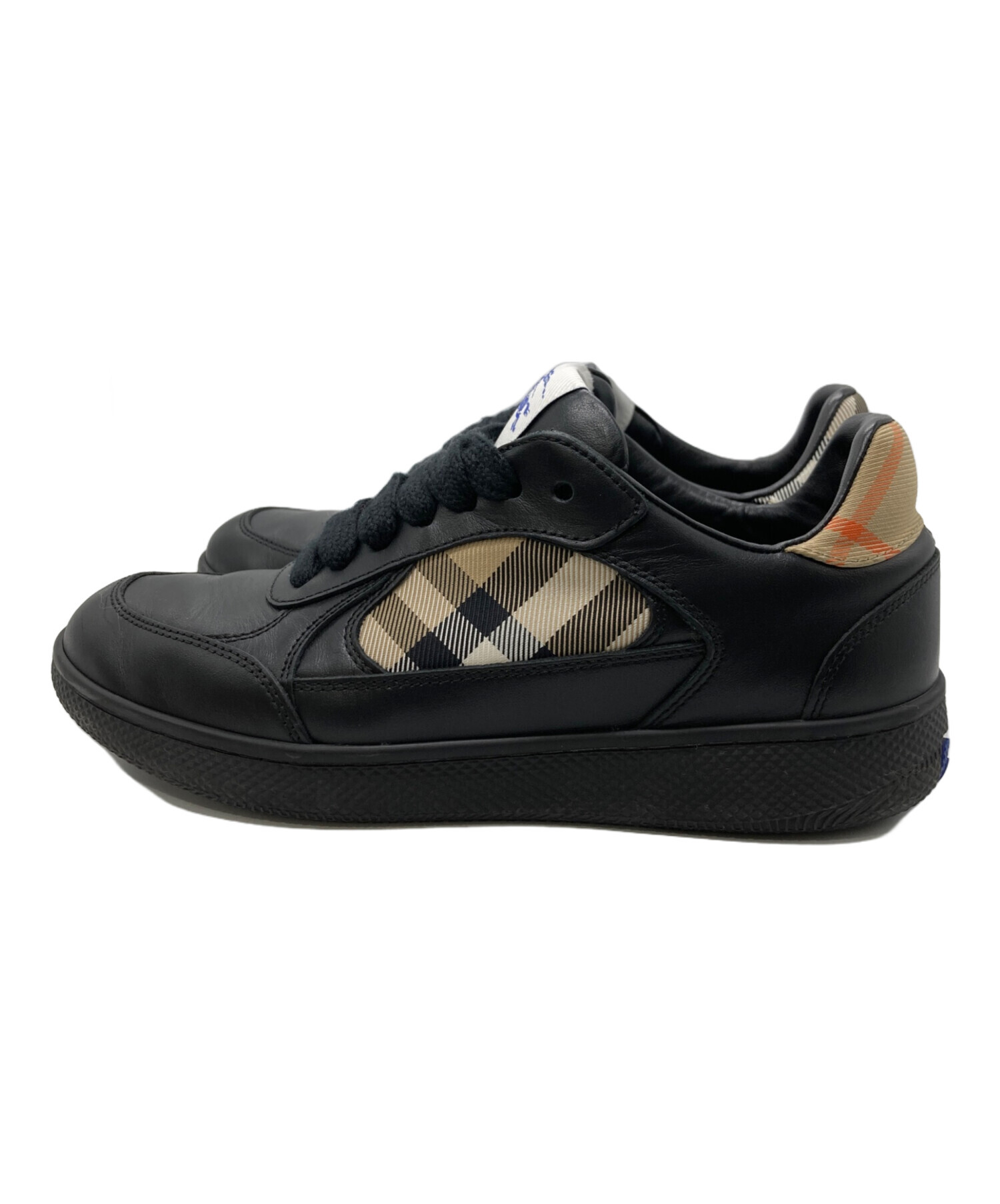 中古・古着通販】BURBERRY (バーバリー) レザー＆チェック テラス