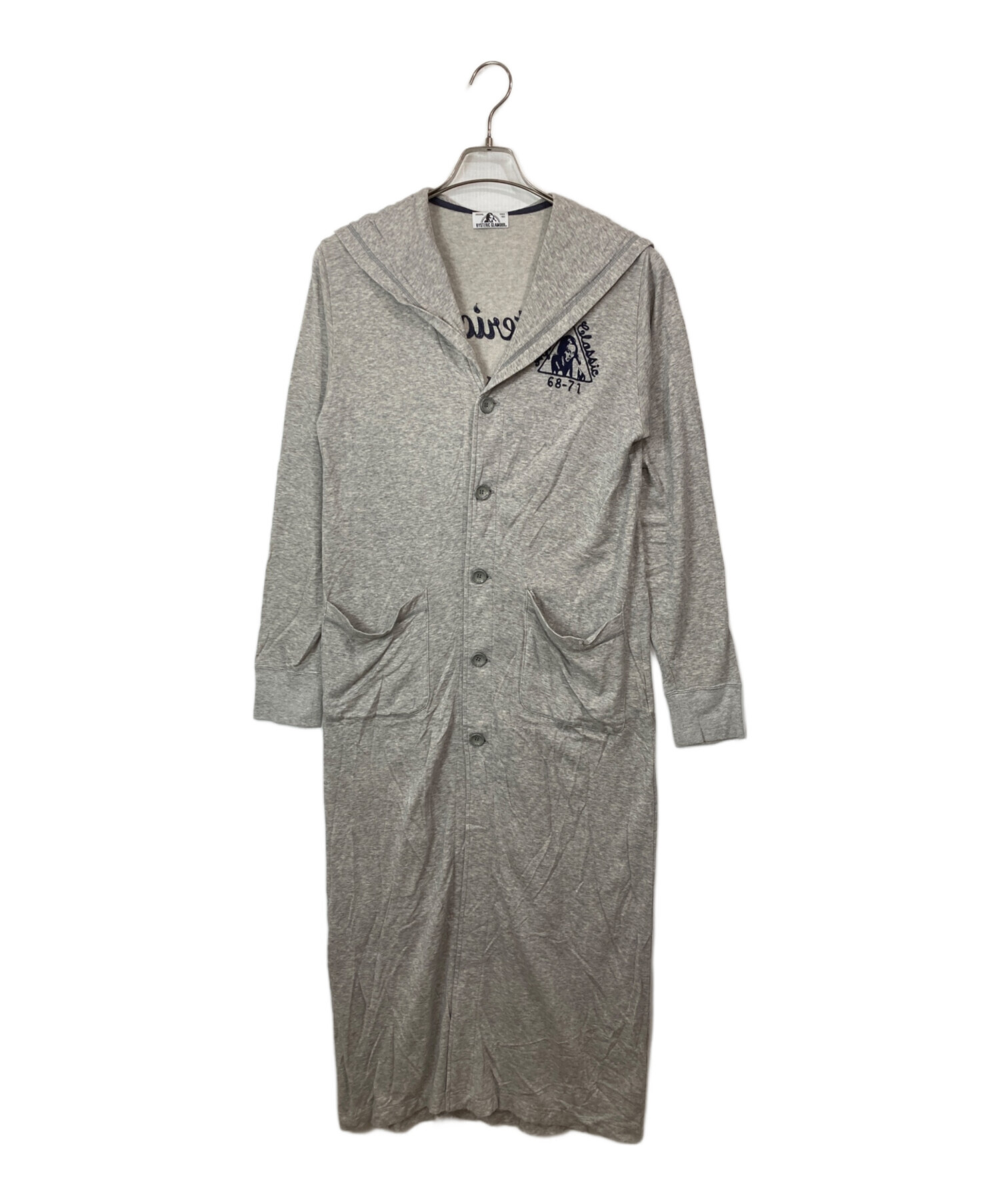 ☆6305 ヒステリックグラマー パーカー ガール サングラス グレー M HYSTERIC GLAMOUR(ヒステリックグラマー) 17SS Hiss Girl Embroidered