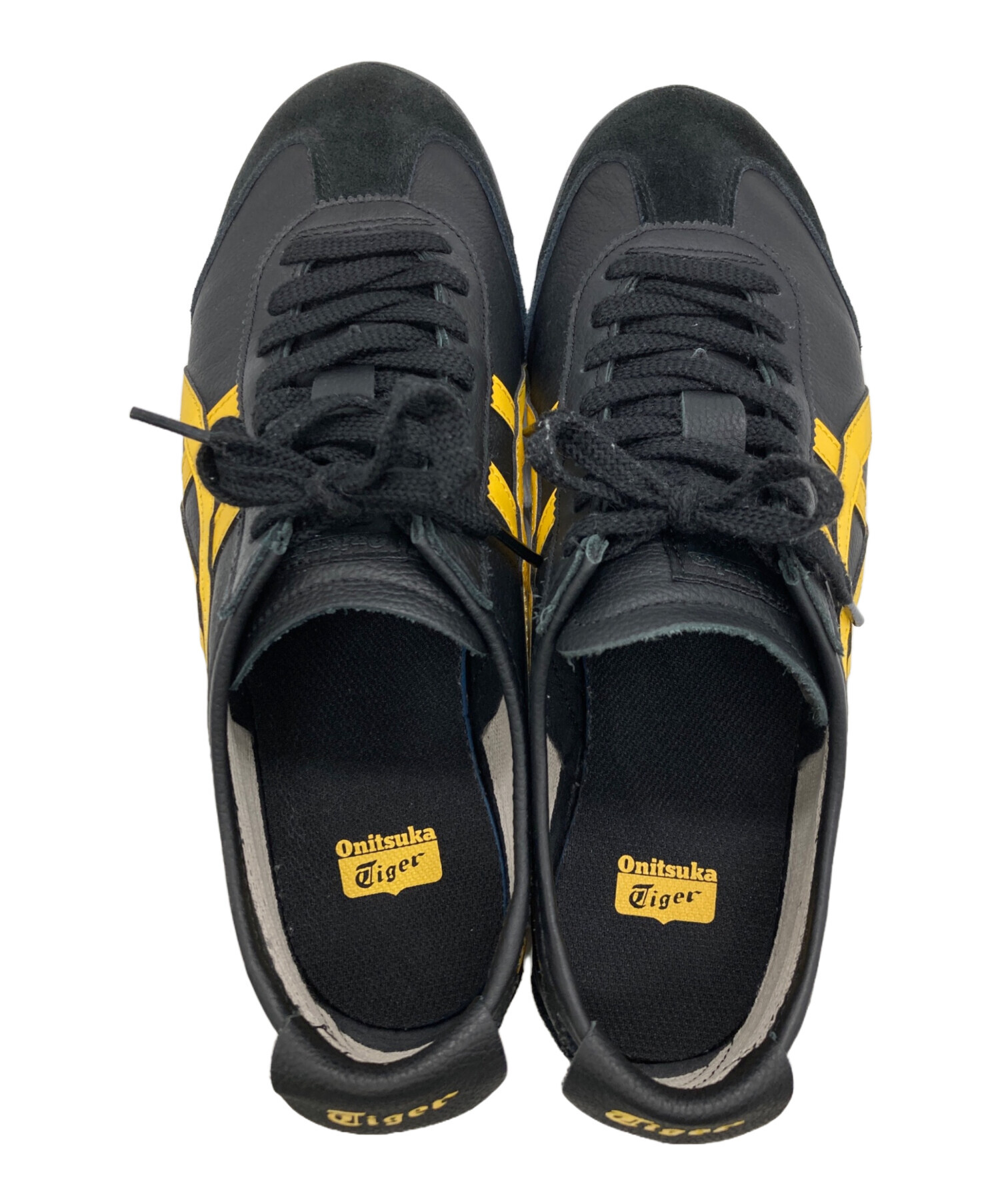 Onitsuka Tiger スニーカー ブラック イエロー 28cm 美品 中古・古着通販】Onitsuka Tiger (オニツカタイガー) スニーカー