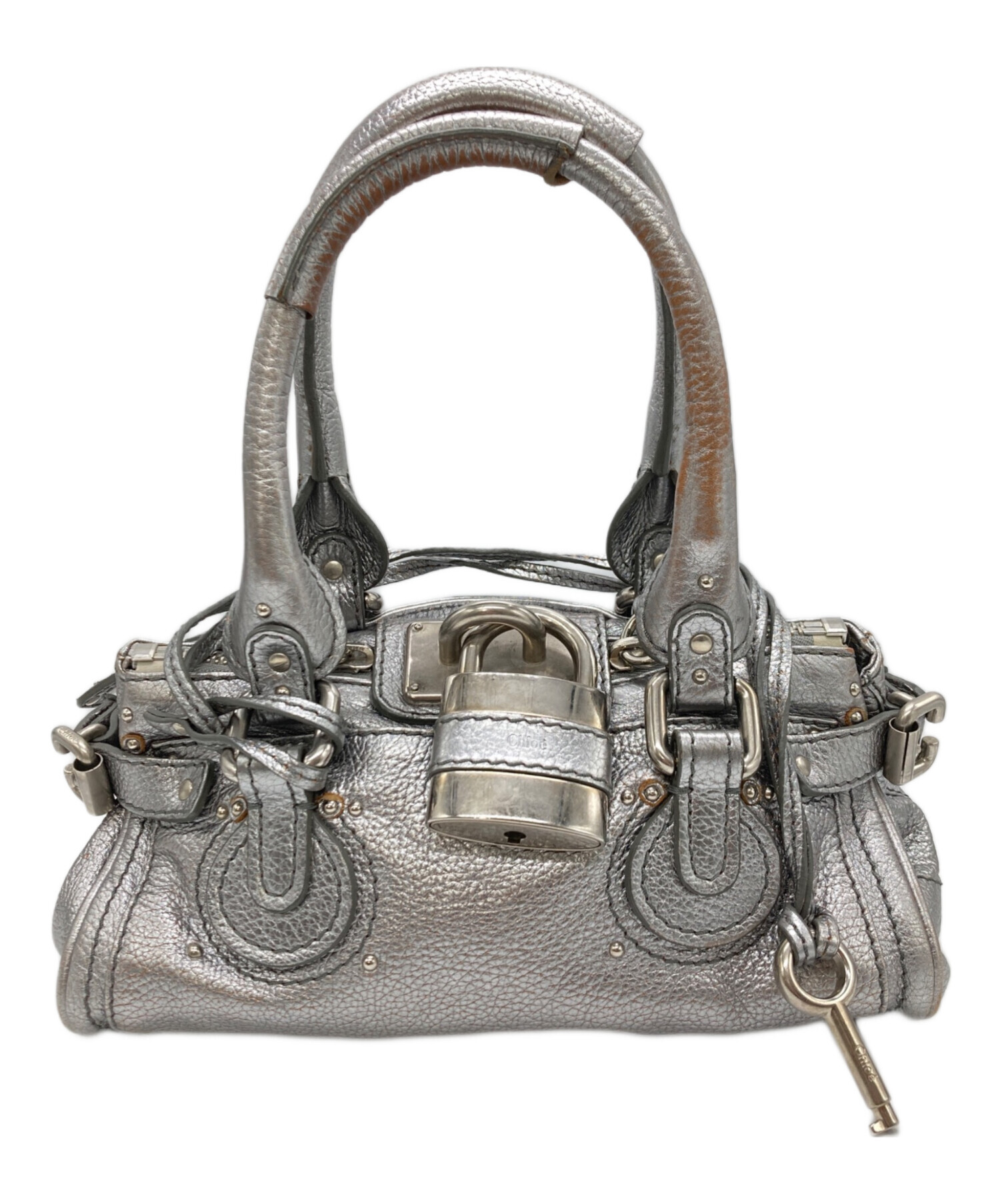 中古・古着通販】Chloe (クロエ) ハンドバッグ シルバー｜ブランド