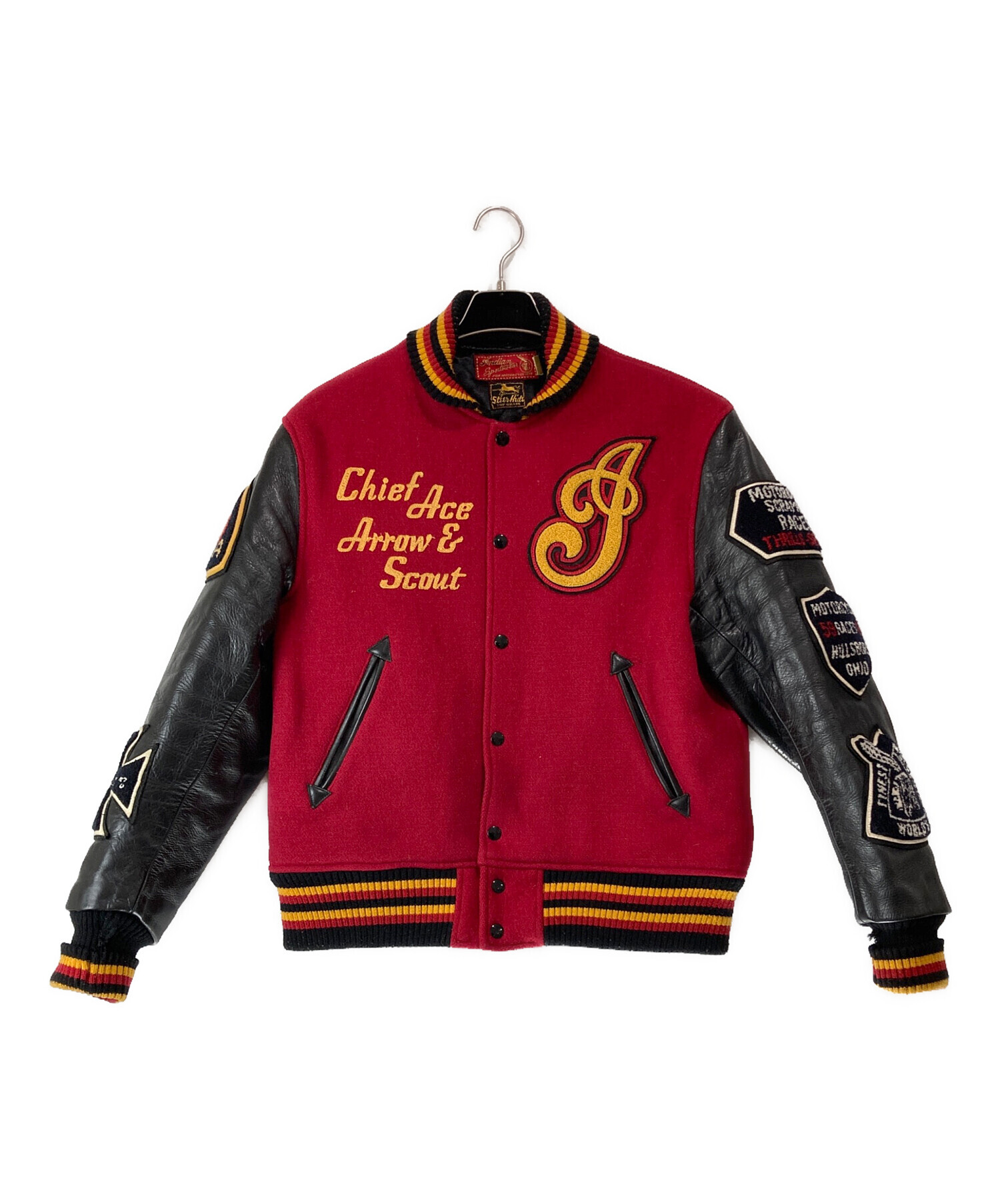 期間限定値下げ【美品】Indian motorcycle 革スタジャン　Mサイズ 中古・古着通販】INDIAN MOTORCYCLE (インディアンモーターサイクル
