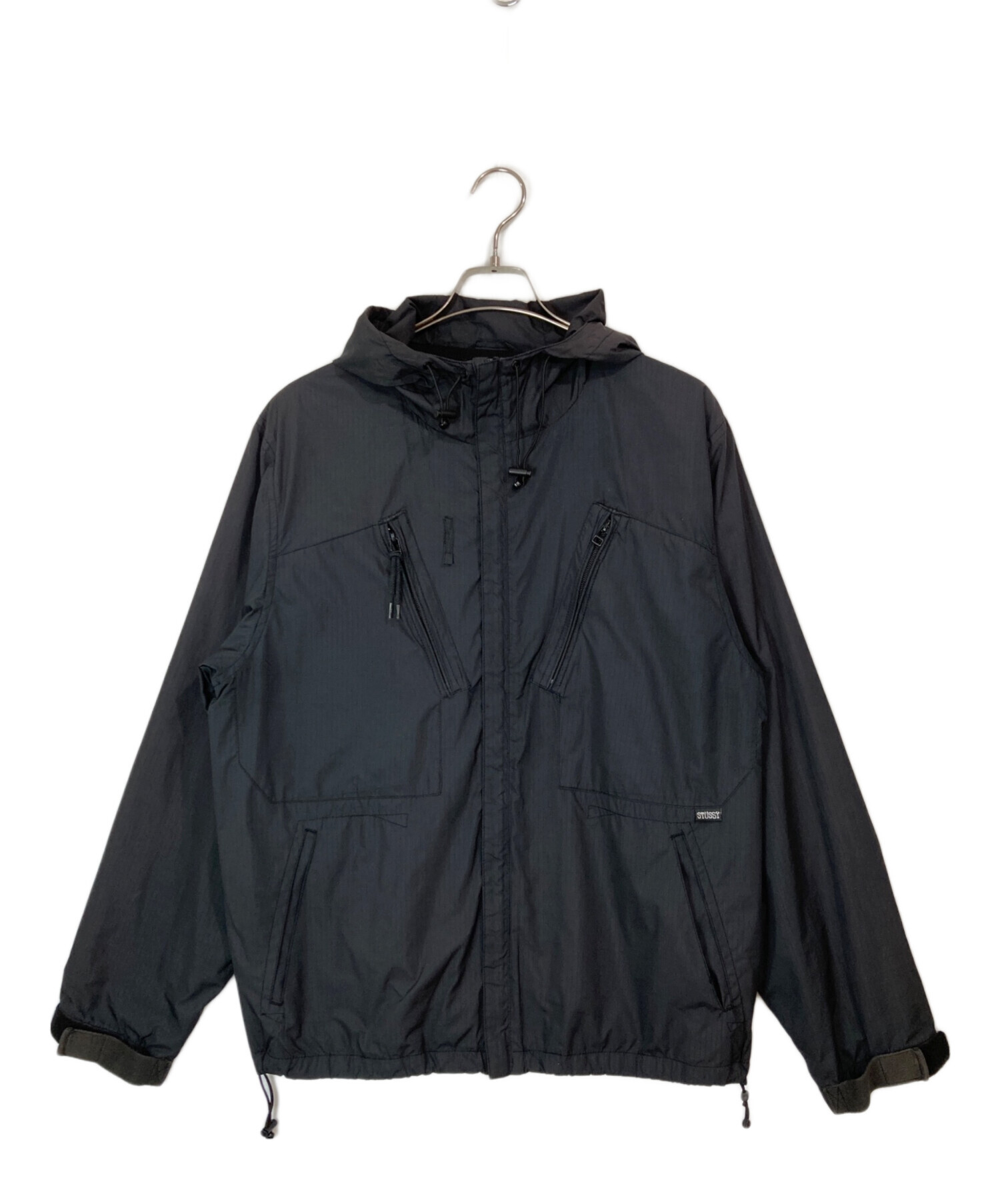 中古・古着通販】stussy (ステューシー) ナイロンジャケット ブラック 