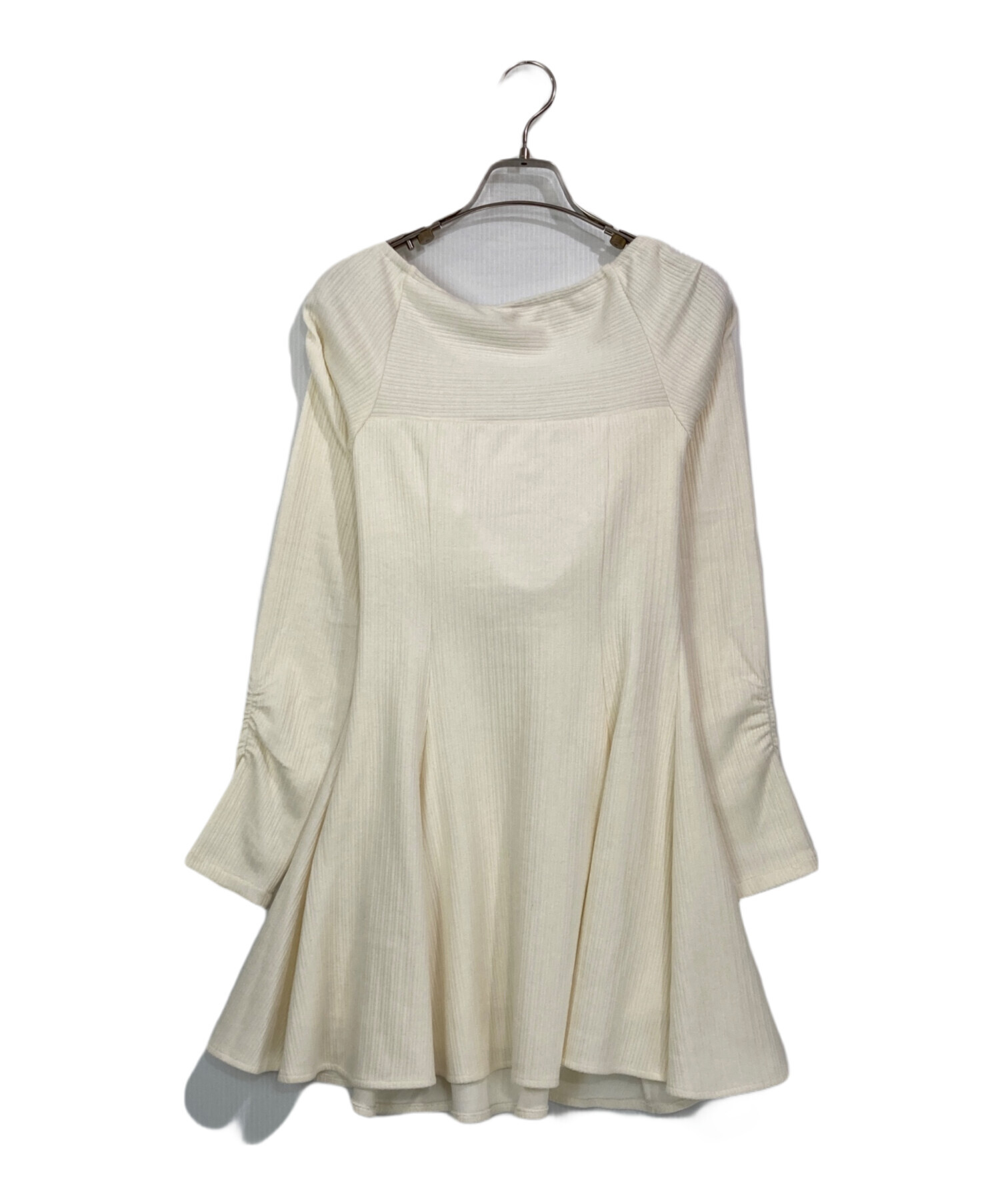中古・古着通販】ME me eme (エム ミー エメ) Cross tulle flare mini