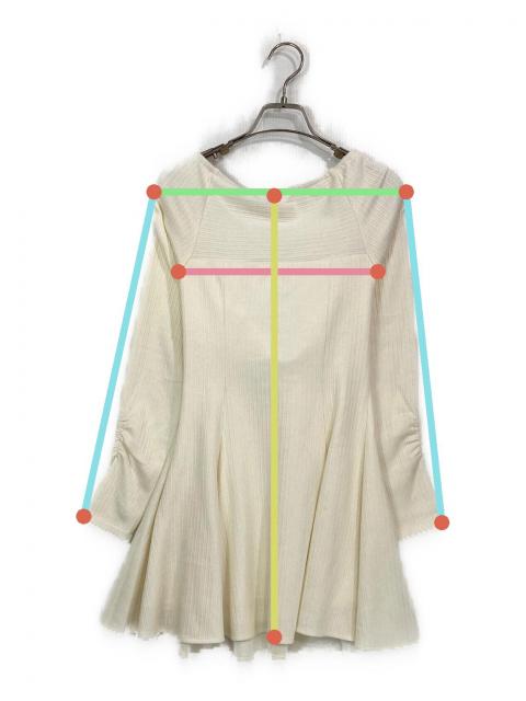 中古・古着通販】ME me eme (エム ミー エメ) Cross tulle flare mini