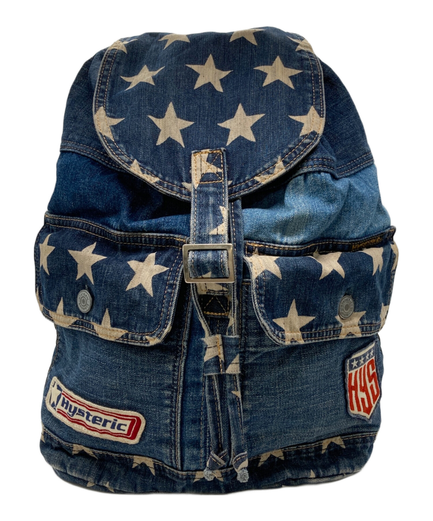 希少✨ヒステリックグラマー バックパック デニム ワッペン 90s Y2K 中古・古着通販】Hysteric Glamour (ヒステリックグラマー) 90-00's星