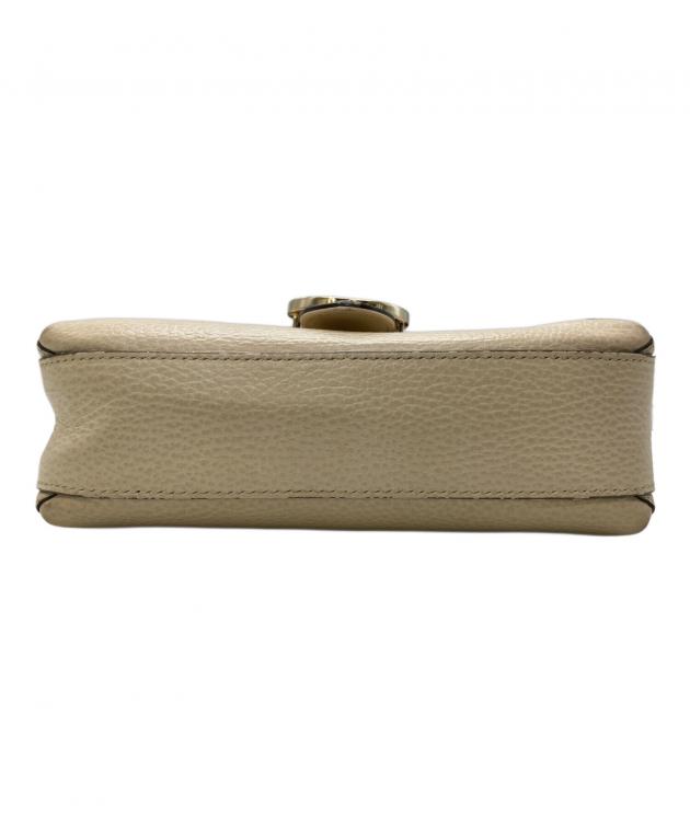 中古・古着通販】GUCCI (グッチ) チェーンショルダーバッグ ベージュ