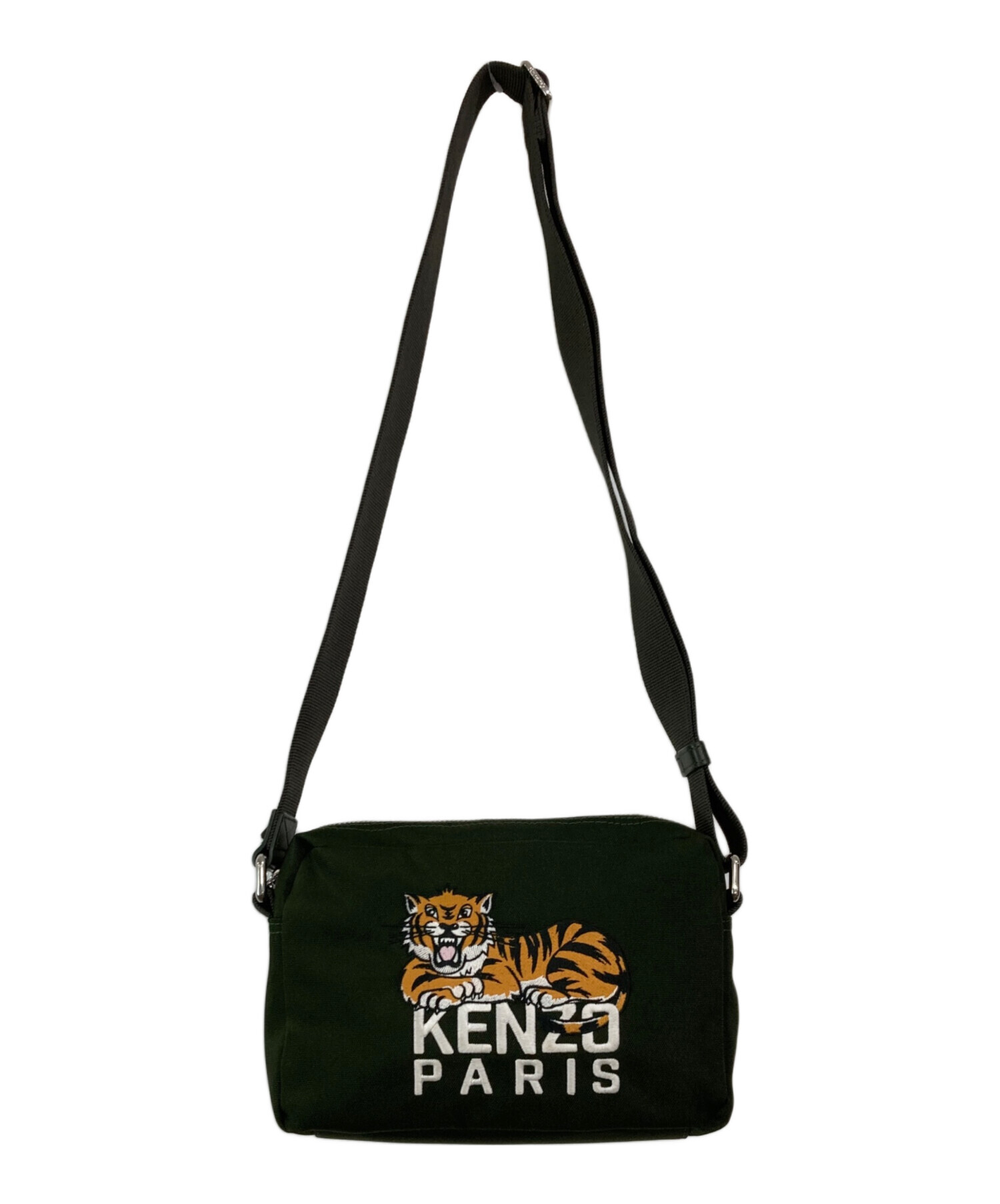 KENZO ブラック ボディバッグ Tiger 限定品 KENZO ケンゾー Happy Tiger' クロスボディ バッグ (KENZO/ショルダー