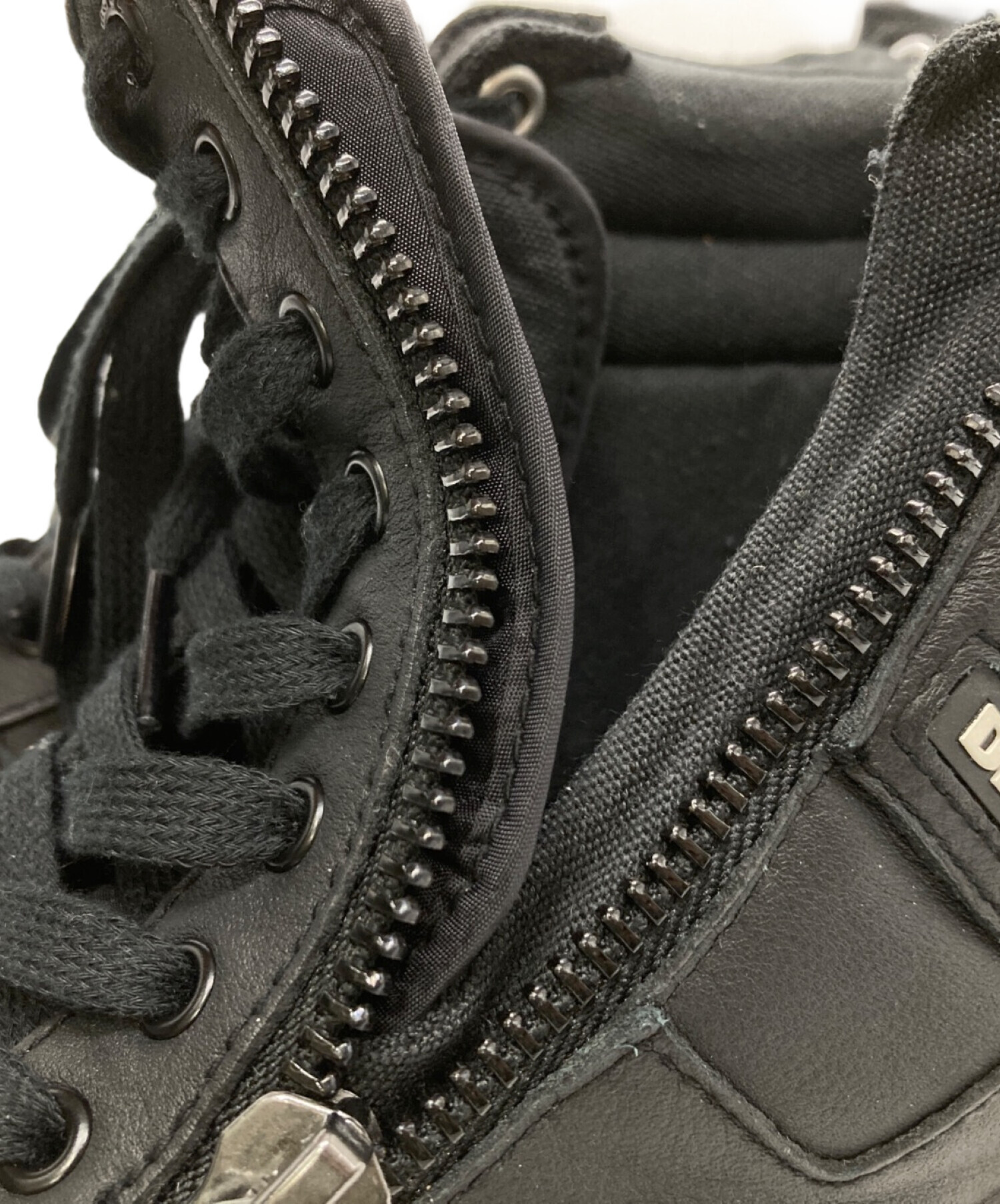 中古・古着通販】DIESEL (ディーゼル) ハイカットスニーカー ブラック 