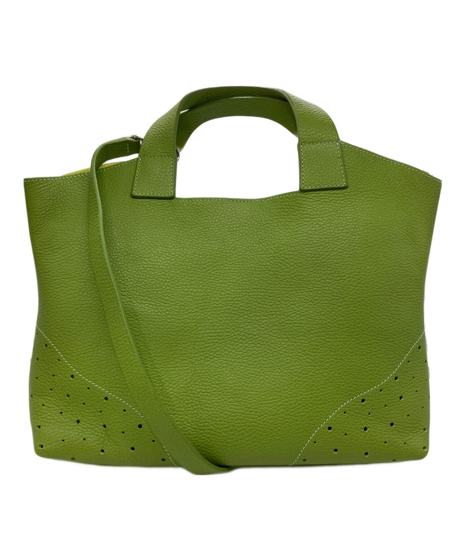mauro governa　マウロゴヴェルナ ハンドバッグ　中古　リサイクルショップ宮崎屋住吉店22.12.20F 美品】MAURO GOVERNA マウロ ゴヴェルナ レザー ショルダーバッグ