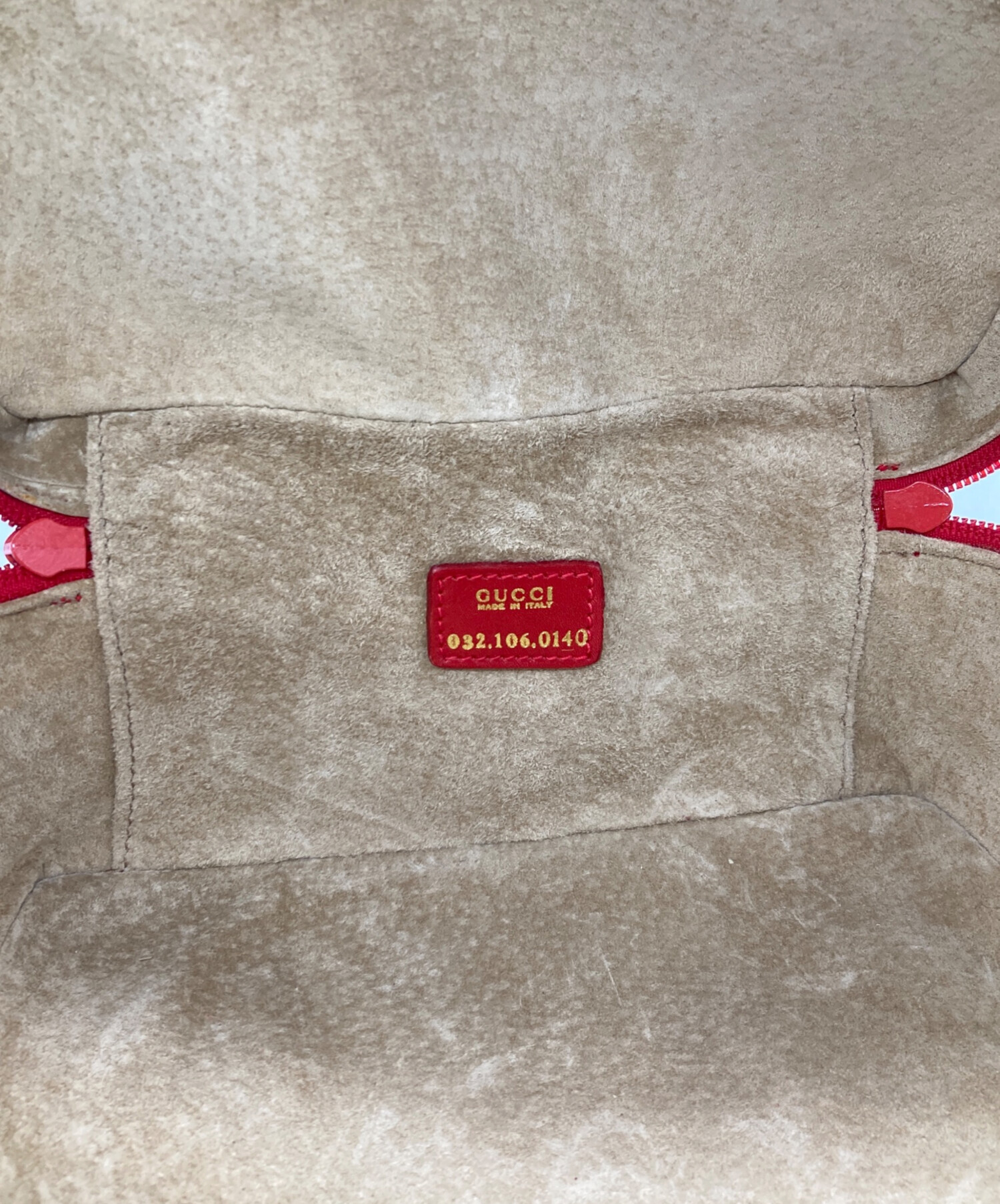 中古・古着通販】GUCCI (グッチ) ホースビットバニティバッグ レッド