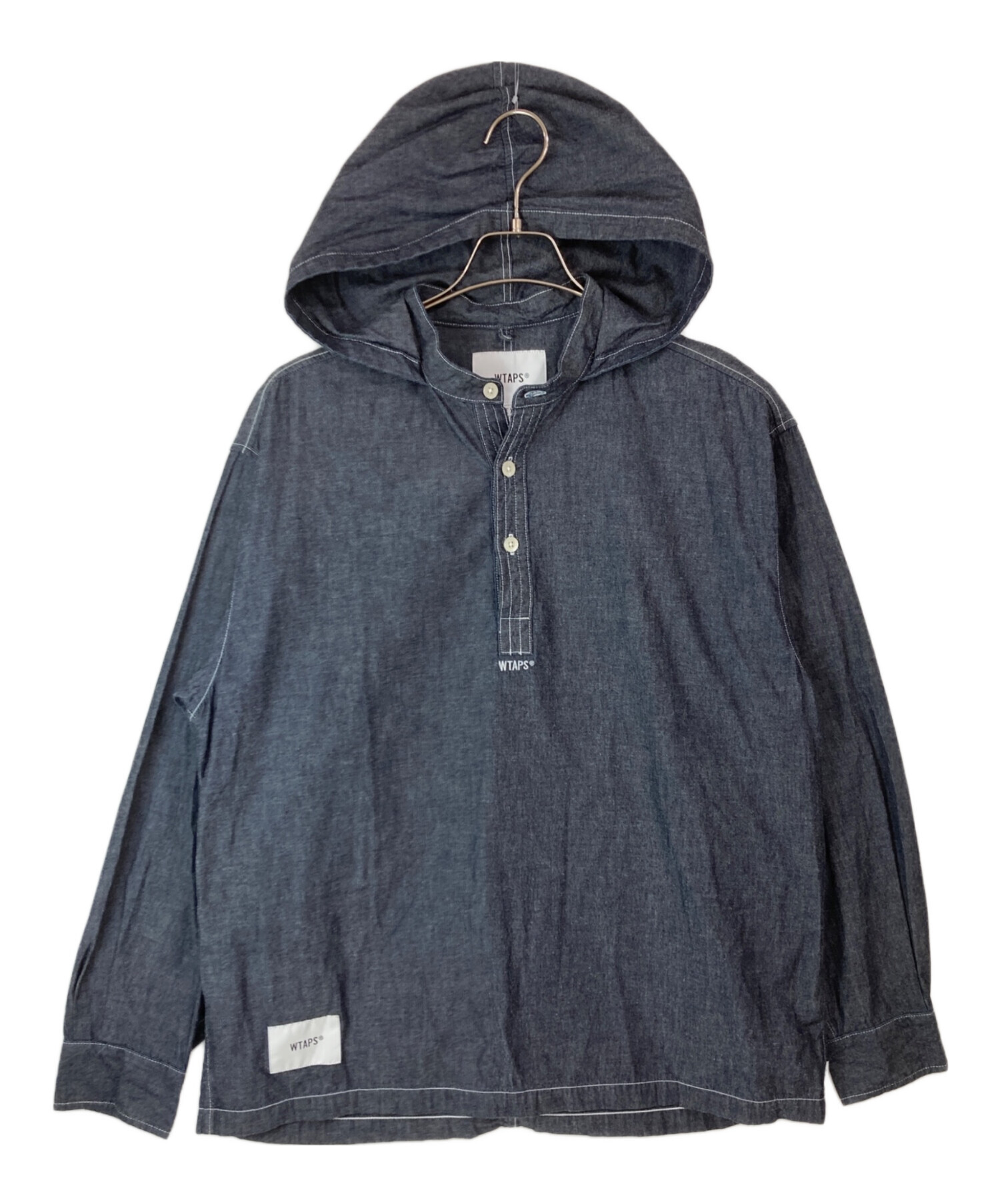 WTAPS ファルコナーデニム プルオーバーパーカー ネイビー WTAPS FALCONER L/S COTTON DENIM Blue 【公式通販】