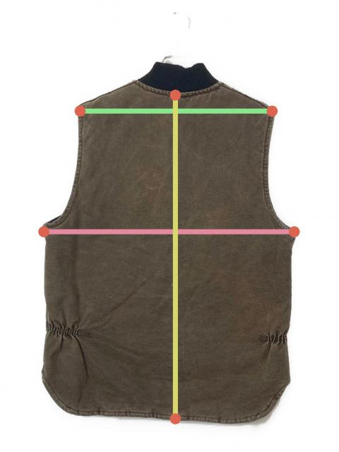 中古・古着通販】CarHartt (カーハート) 90'sダックベスト ブラウン