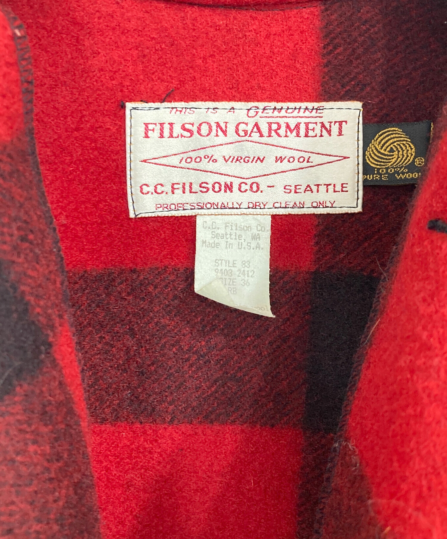 中古・古着通販】FILSON GARMENT (フィルソン ガーメント) ダブル