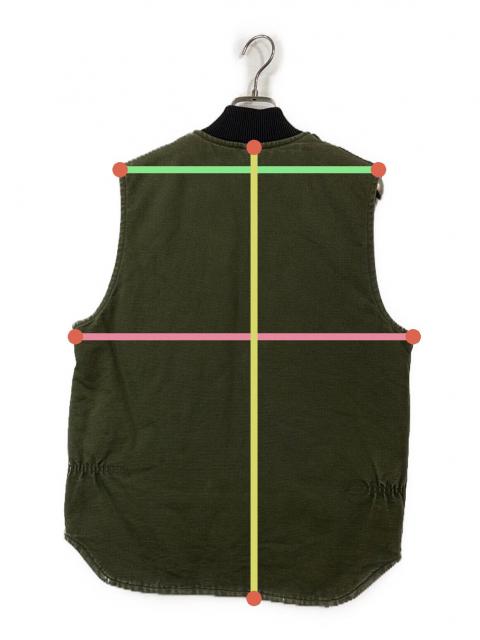 中古・古着通販】CarHartt (カーハート) ダックベスト オリーブ サイズ