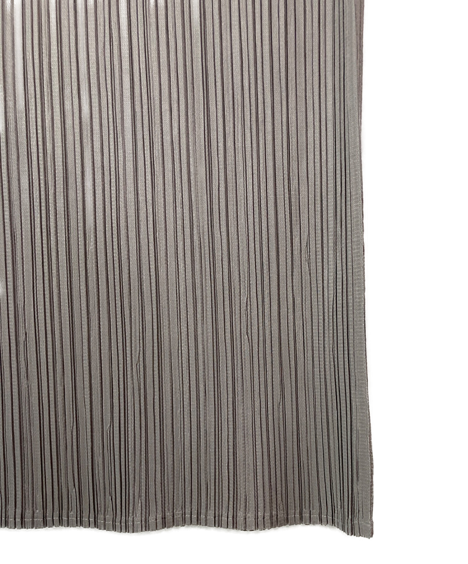 PLEATS PLEASE プリーツプリーズ ロングスカート グレー サイズ3 中古・古着通販】PLEATS PLEASE (プリーツプリーズ) プリーツロング