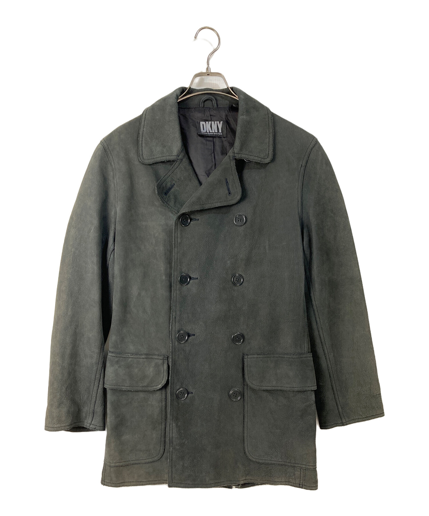 中古・古着通販】DKNY (ダナキャランニューヨーク) レザーPコート 