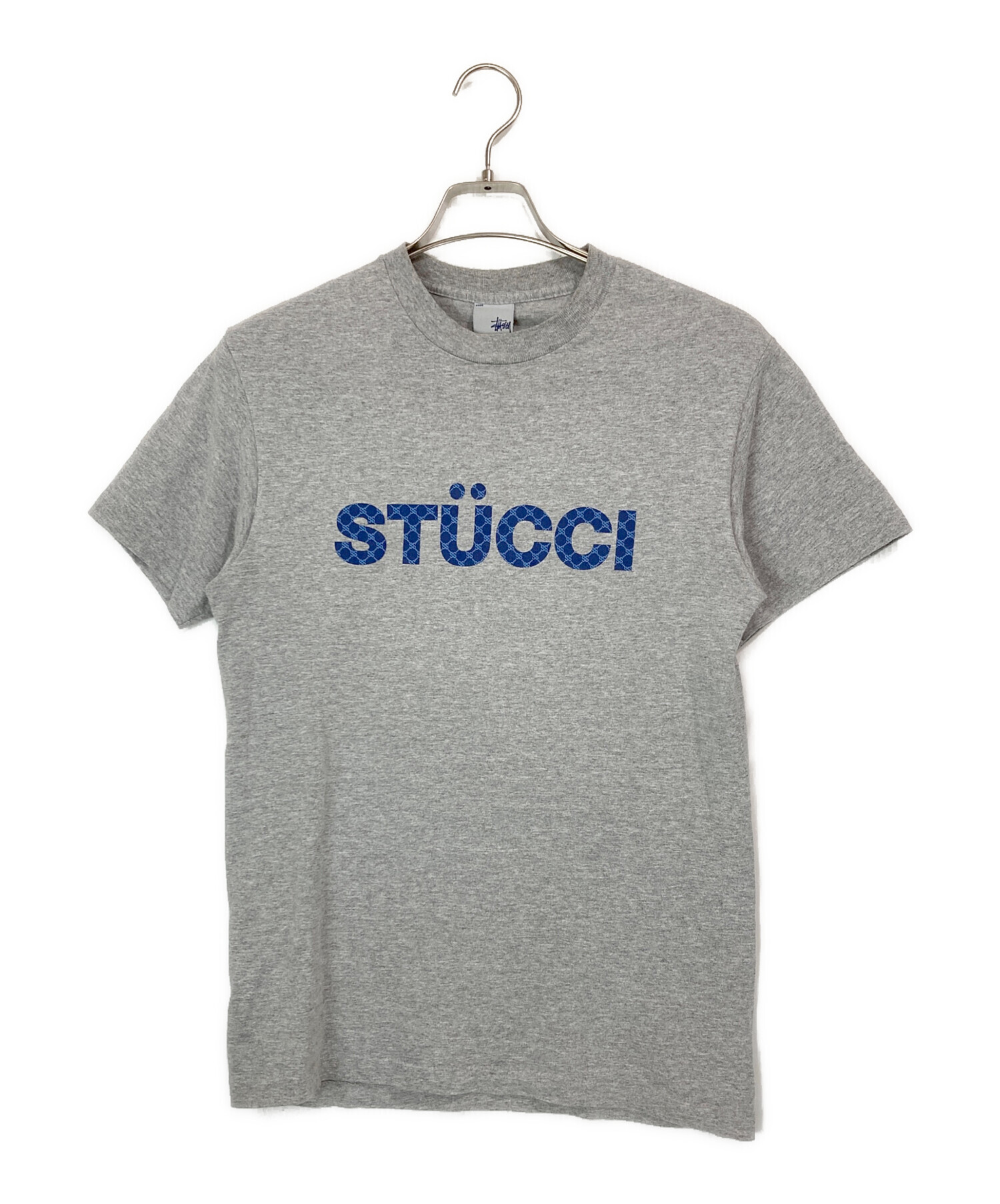 中古・古着通販】stussy (ステューシー) STUCCIプリントTシャツ グレー