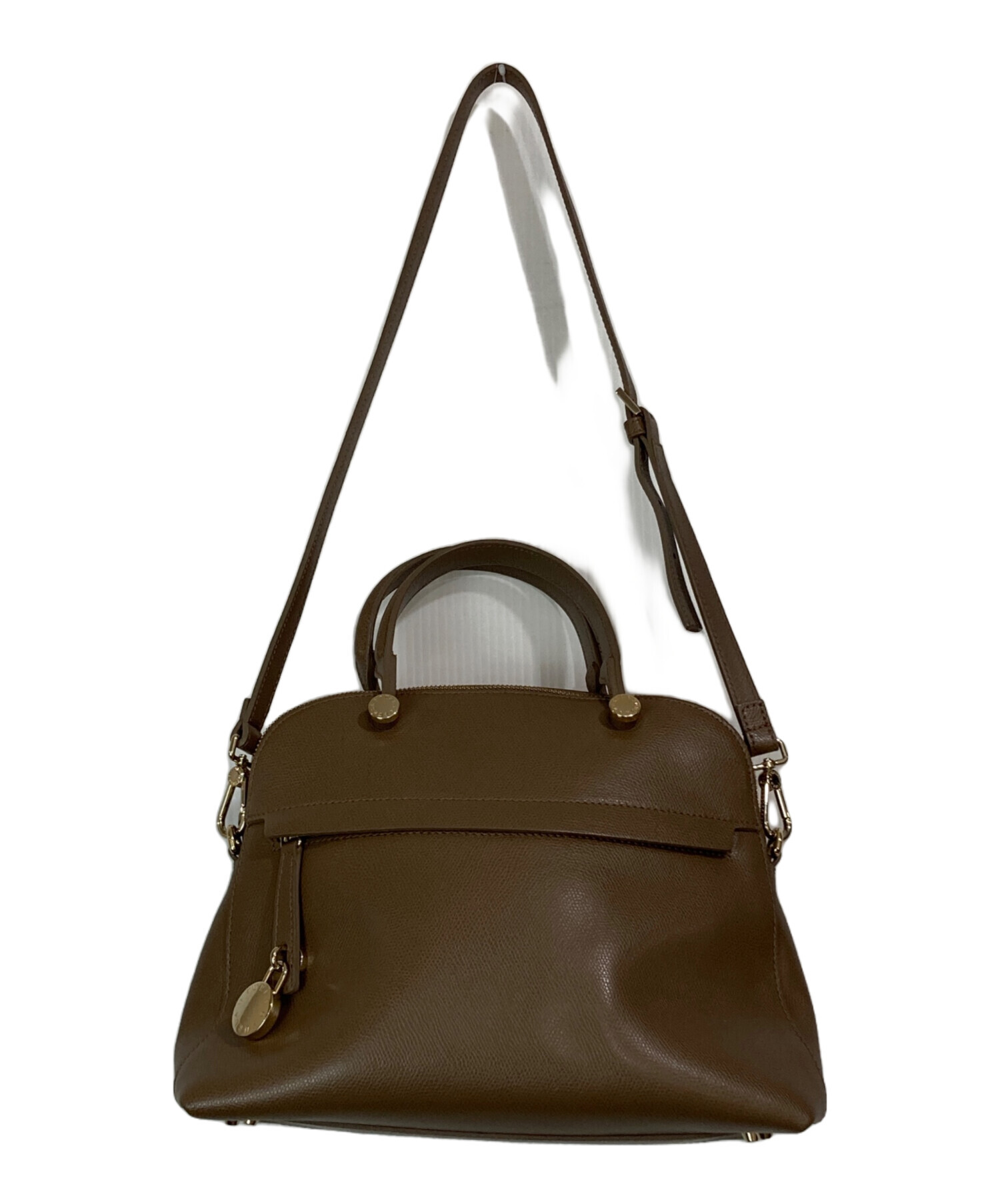 中古・古着通販】FURLA (フルラ) Piper ハンドバッグ ブラウン