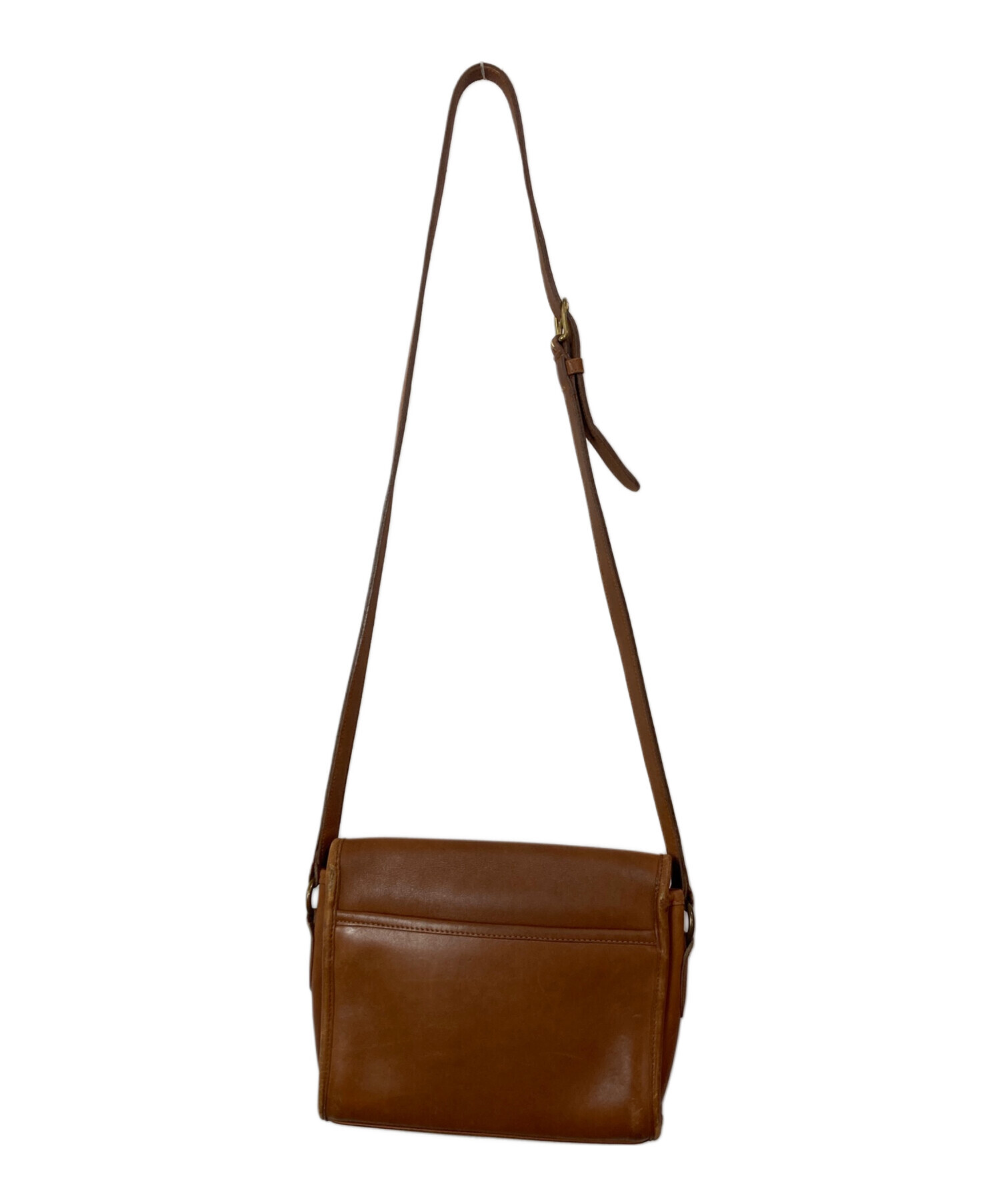 COACH コーチ レザー ショルダーバッグ ブラウン11045 ターンロック 中古・古着通販】COACH (コーチ) ターンロック ショルダーバッグ