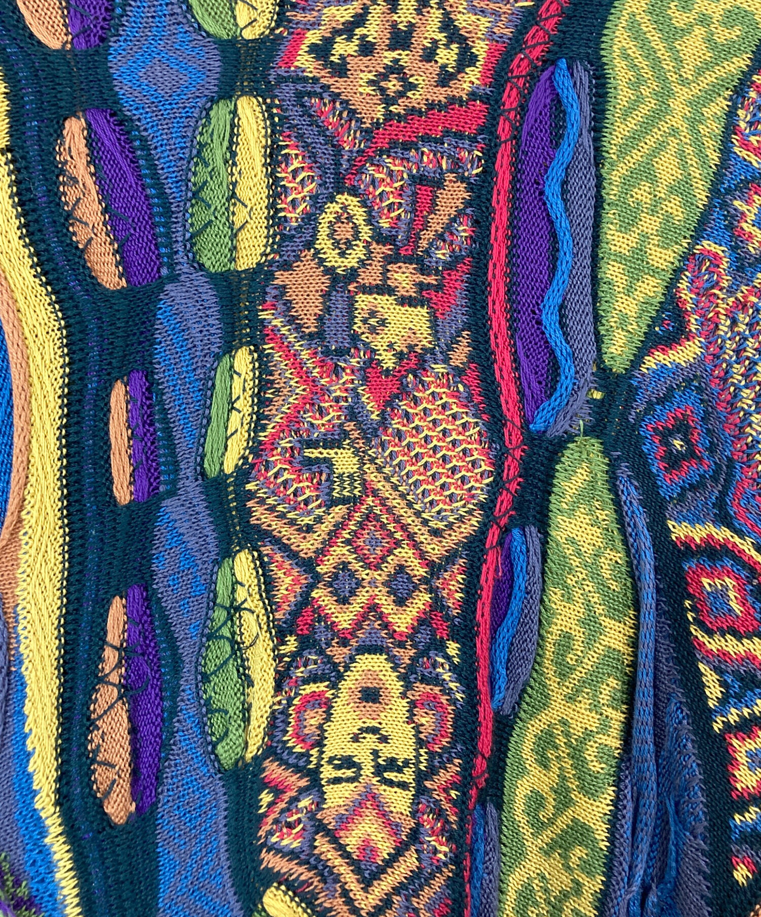 中古・古着通販】Coogi (クージー) 3Dニット オレンジ サイズ:S