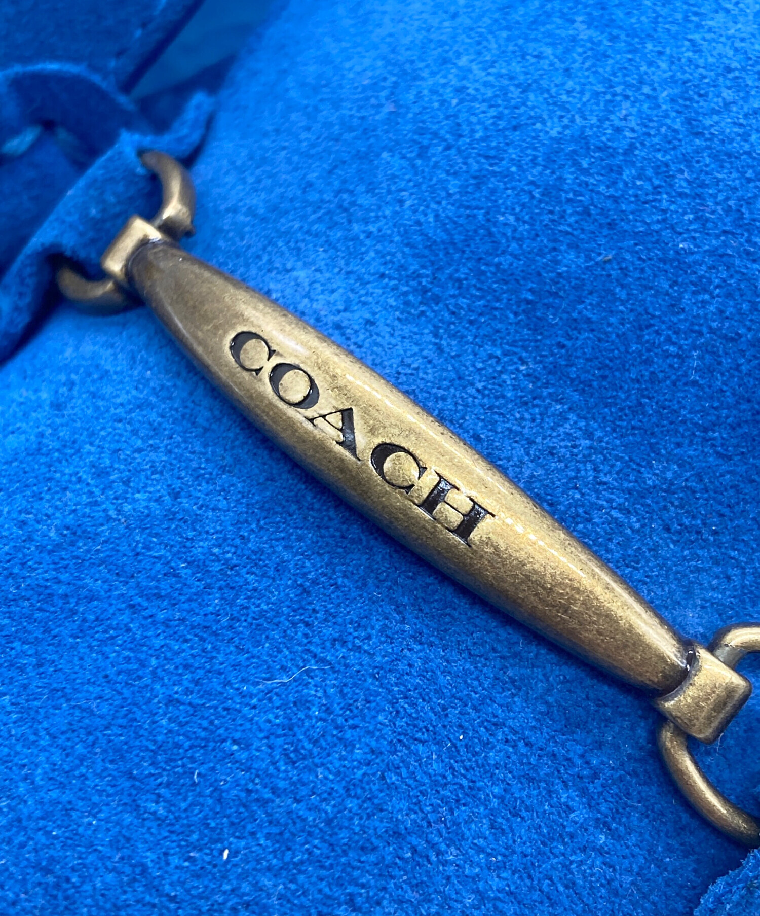 中古・古着通販】COACH (コーチ) ドライビングシューズ ブルー サイズ