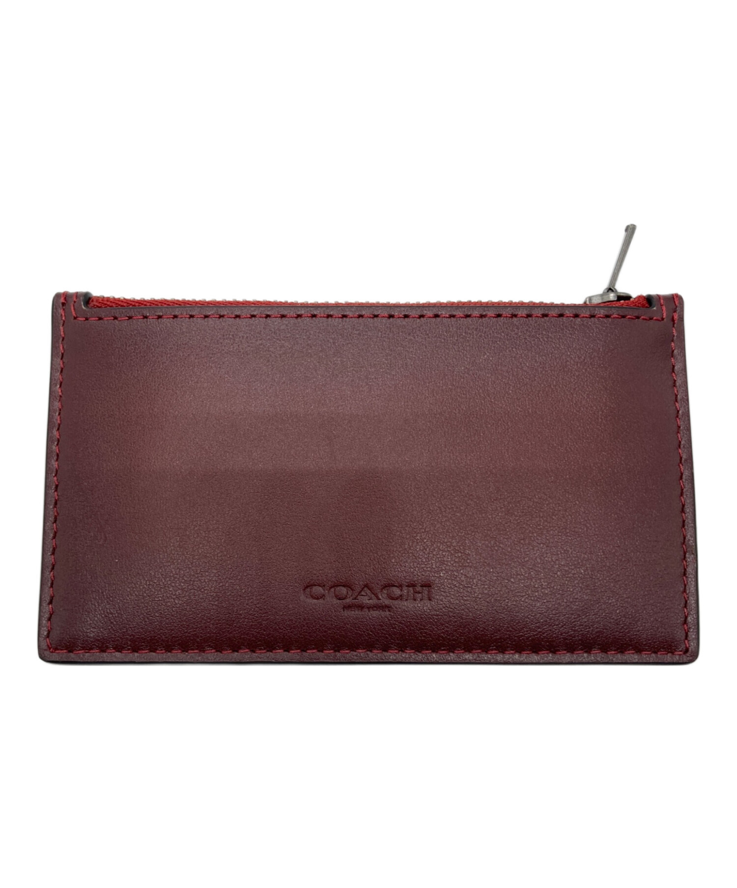 中古・古着通販】COACH (コーチ) フラグメントケース ワインレッド