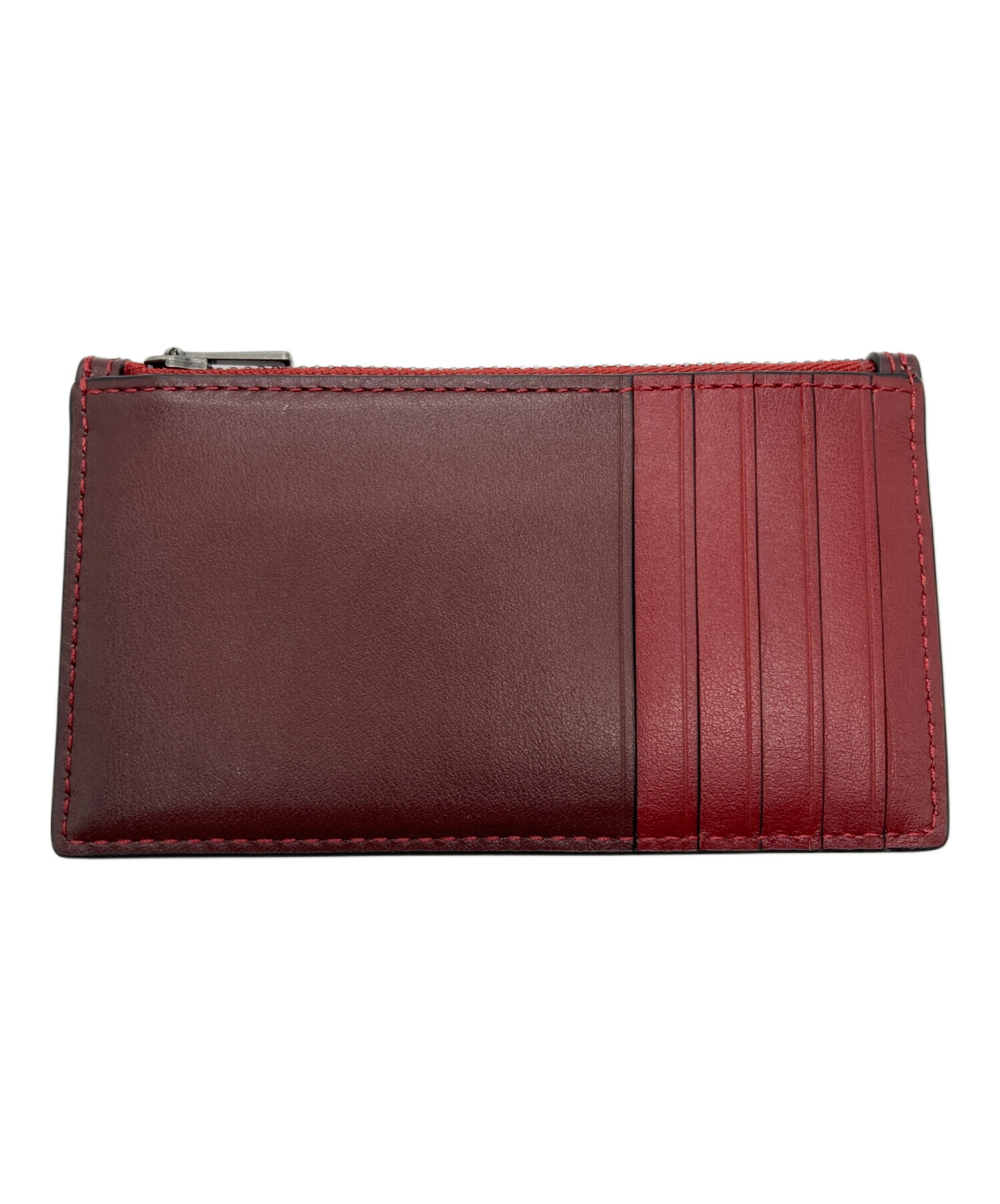 中古・古着通販】COACH (コーチ) フラグメントケース ワインレッド