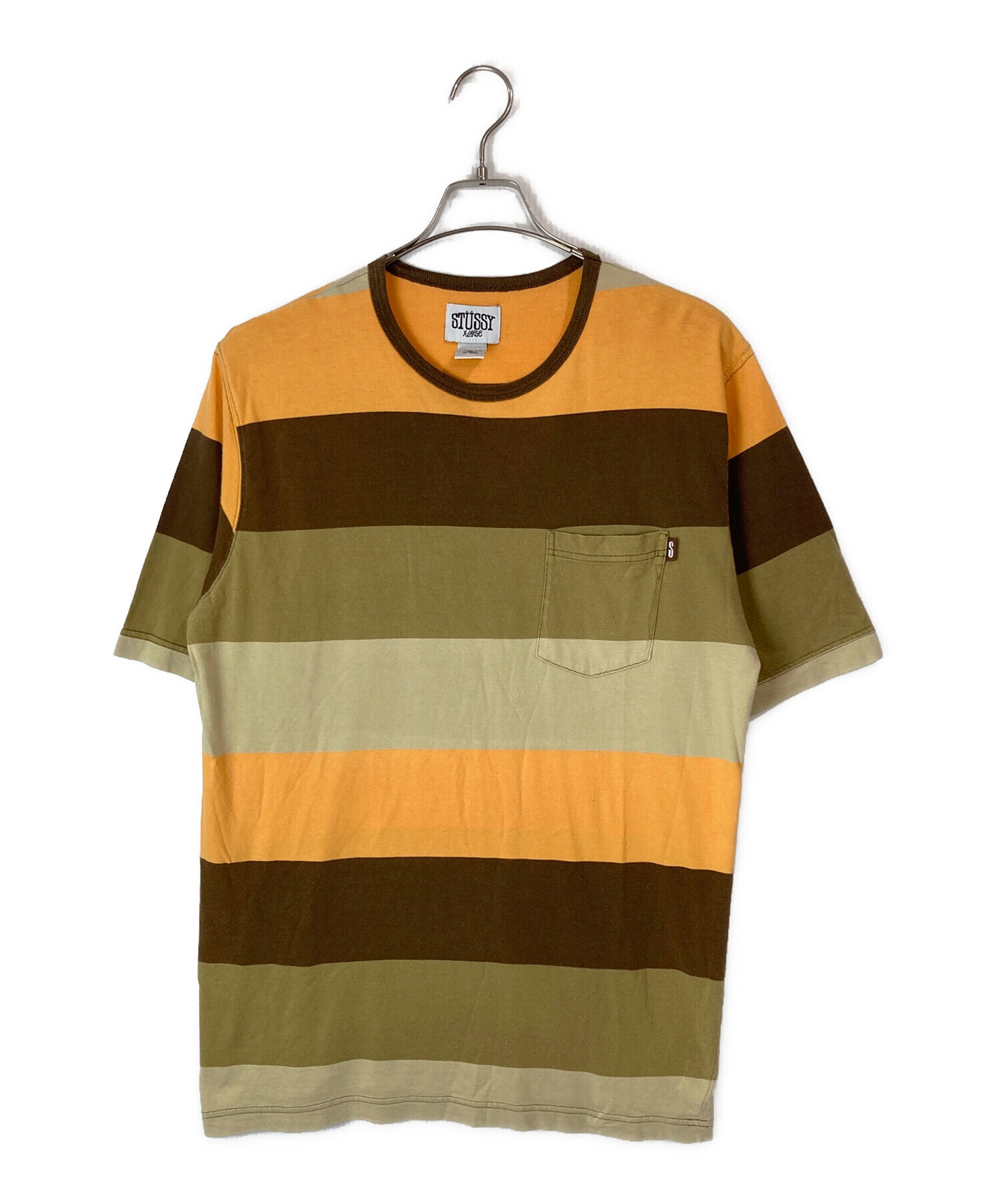 中古・古着通販】stussy (ステューシー) ポケットTシャツ オレンジ 