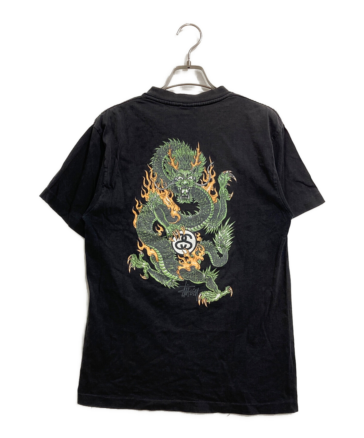中古・古着通販】stussy (ステューシー) SSリンクドラゴンプリントT