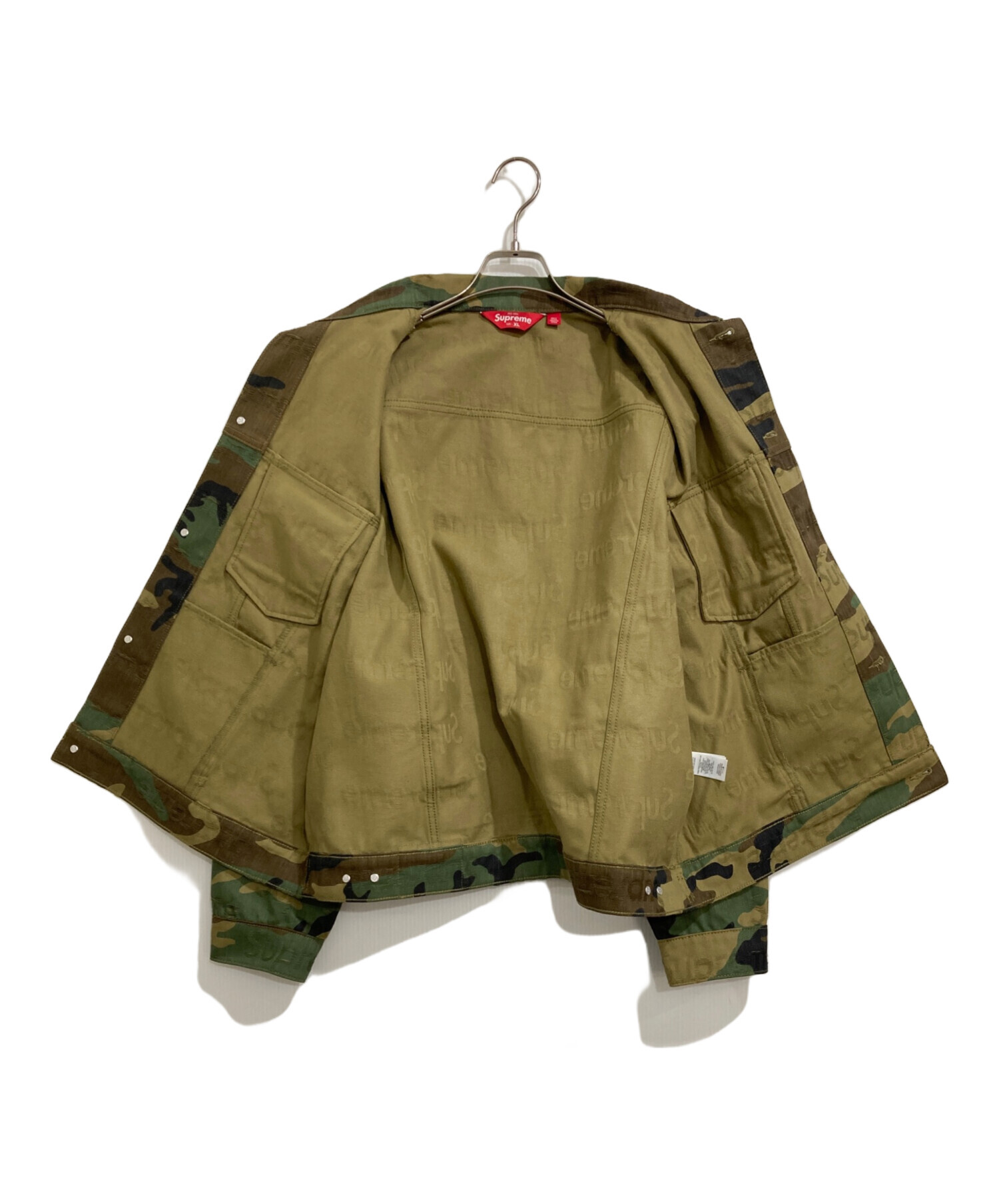 【希少】SupremeシュプリームコーデュロイトラッカージャケットLグリーン Supreme World Famous Jacquard Track Jacket 