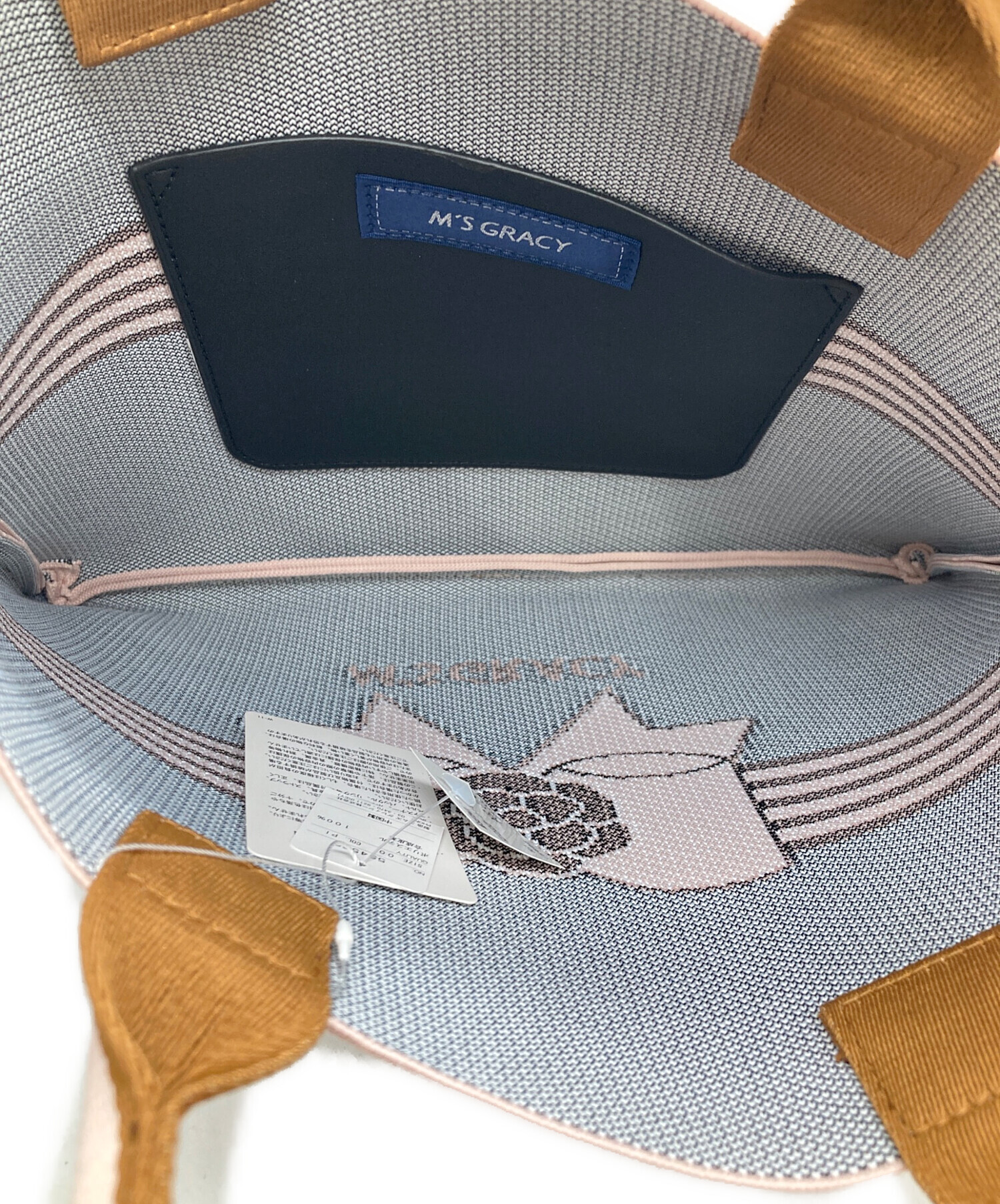 中古・古着通販】M'S GRACY (エムズグレイシー) リボン柄トートバッグ