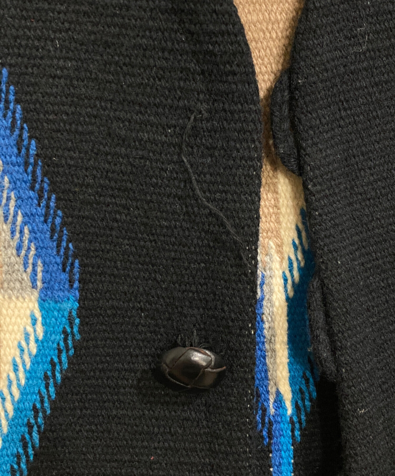 【激レア】オルテガ柄刺繍 チマヨベスト ブラック レディース 古着 中古・古着通販】ORTEGA'S (オルテガ) チマヨベスト ベージュ サイズ