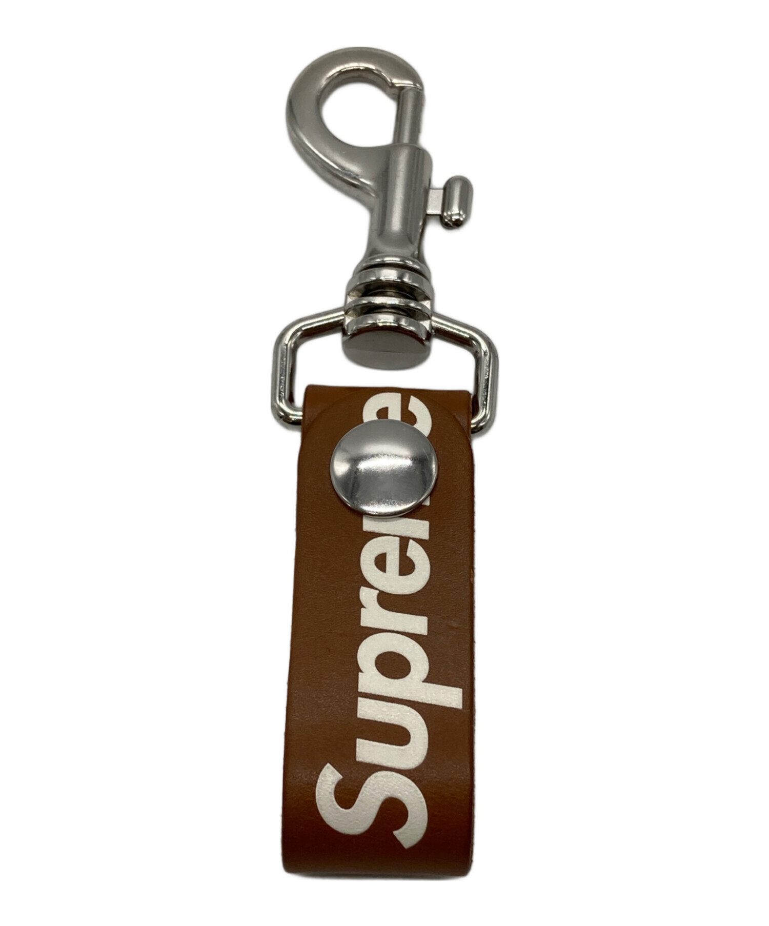 新品・未使用 Supreme  レザー キーループ キーホルダー ブラウン 中古・古着通販】SUPREME (シュプリーム) Leather Key Loop ブラウン