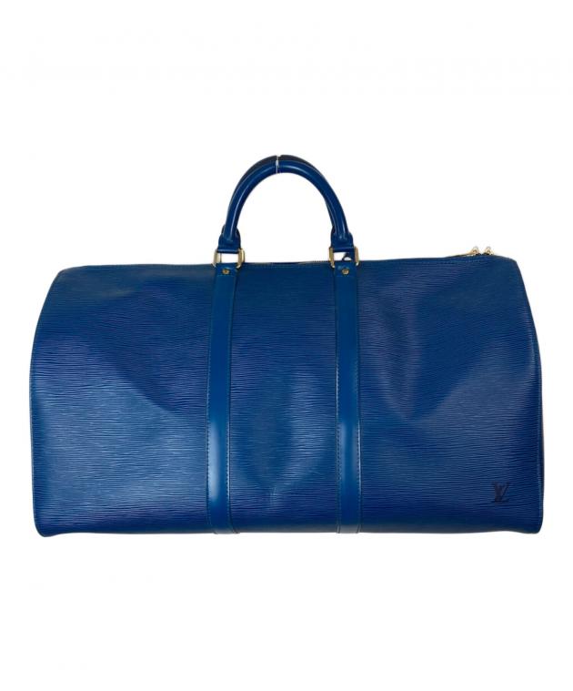 Louis Vuitton ネイビー ボストンバッグ　TSTブルー 中古・古着通販】LOUIS VUITTON (ルイ ヴィトン) ボストンバッグ