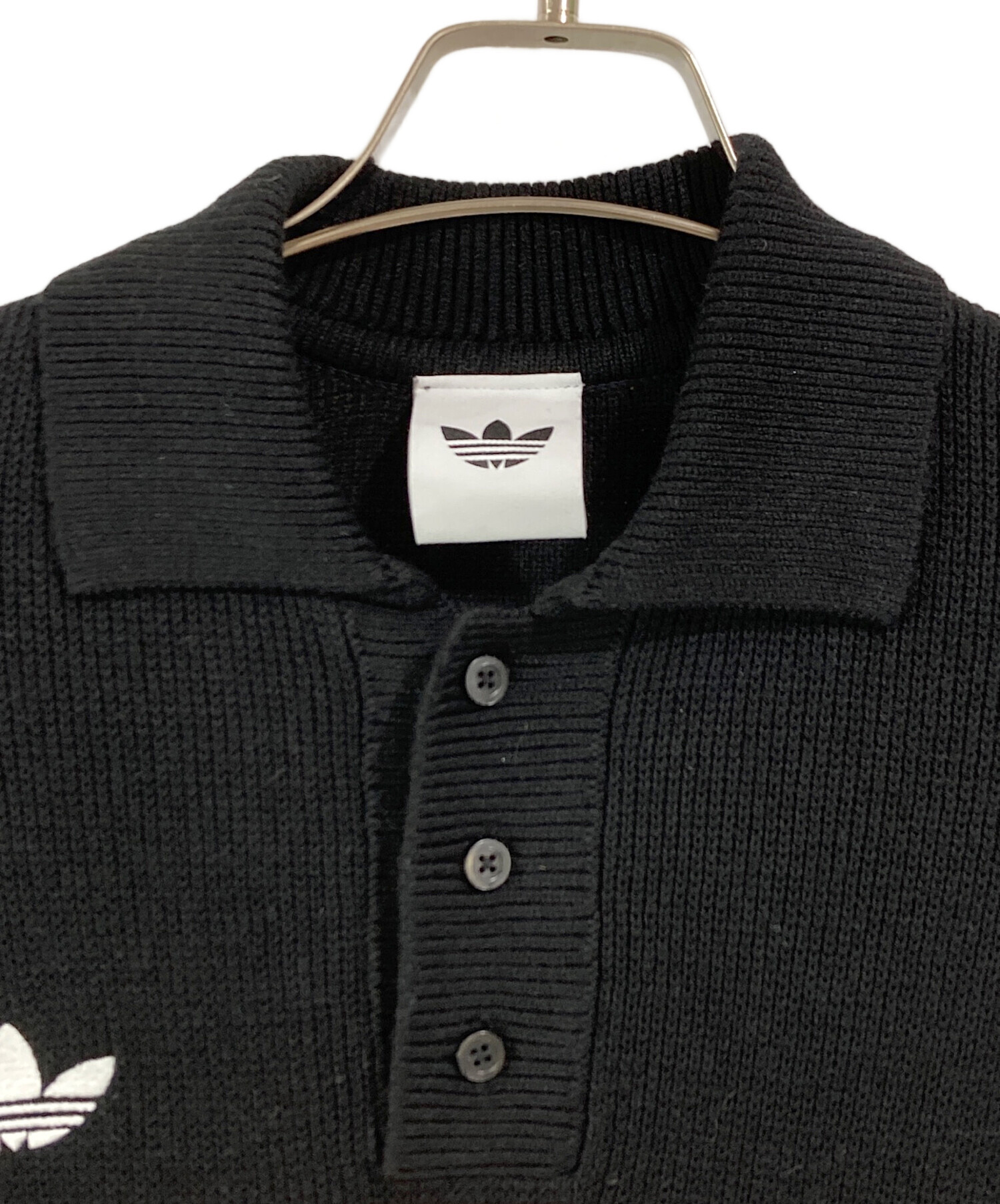 中古・古着通販】adidas (アディダス) オールブラックス ニット ポロ