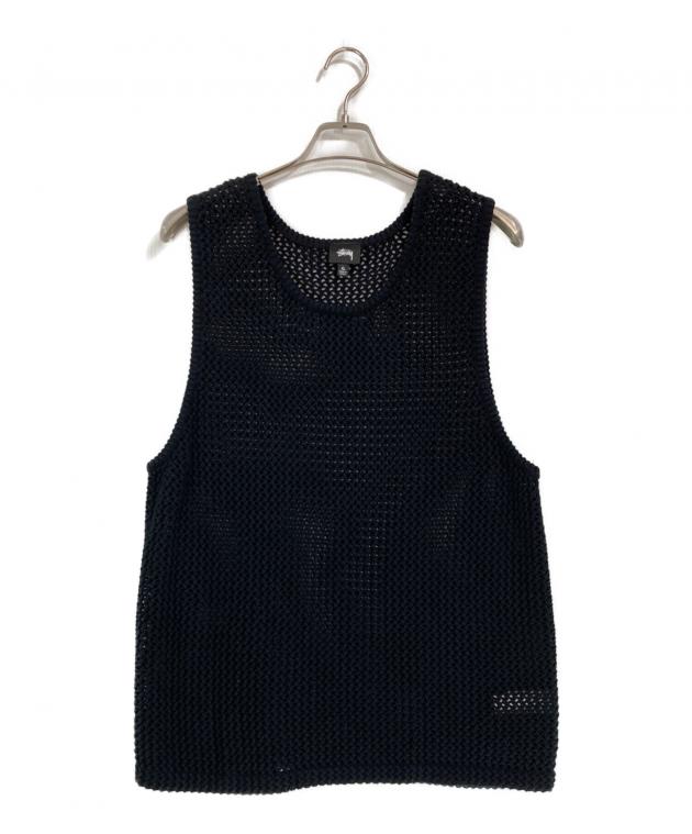 中古・古着通販】stussy (ステューシー) Odyed Mesh Tank ブラック