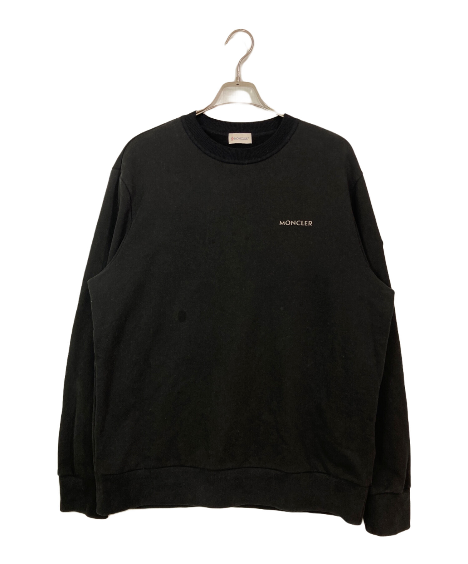 【美品】MONCLERモンクレール ロゴスウェット（ブラック）Size: XL 中古・古着通販】MONCLER (モンクレール) ロゴスウェットシャツ