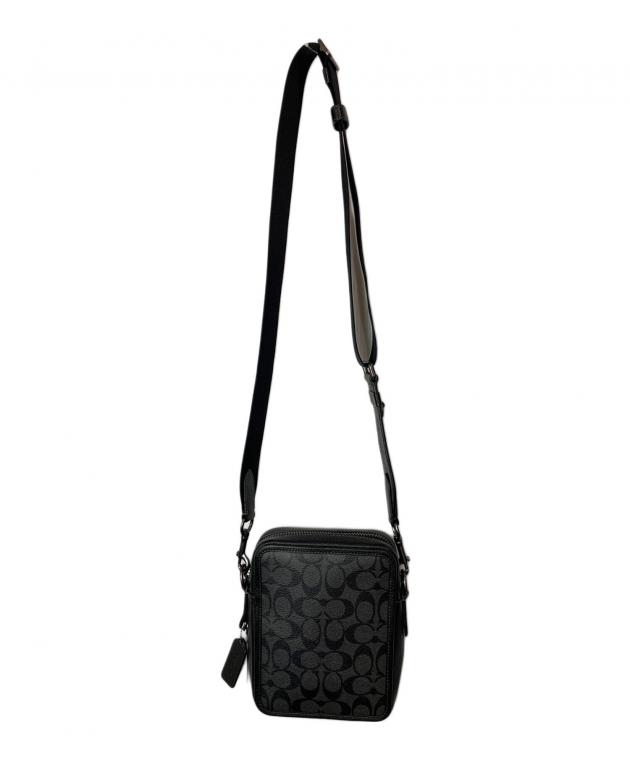 COACH コーチ レザー ボディバッグ ブラック クロスボディ ワンショルダー 中古・古着通販】COACH (コーチ) サリバン クロスボディバッグ