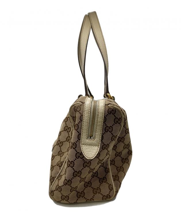 中古・古着通販】GUCCI (グッチ) ミニボストンバッグ ベージュ