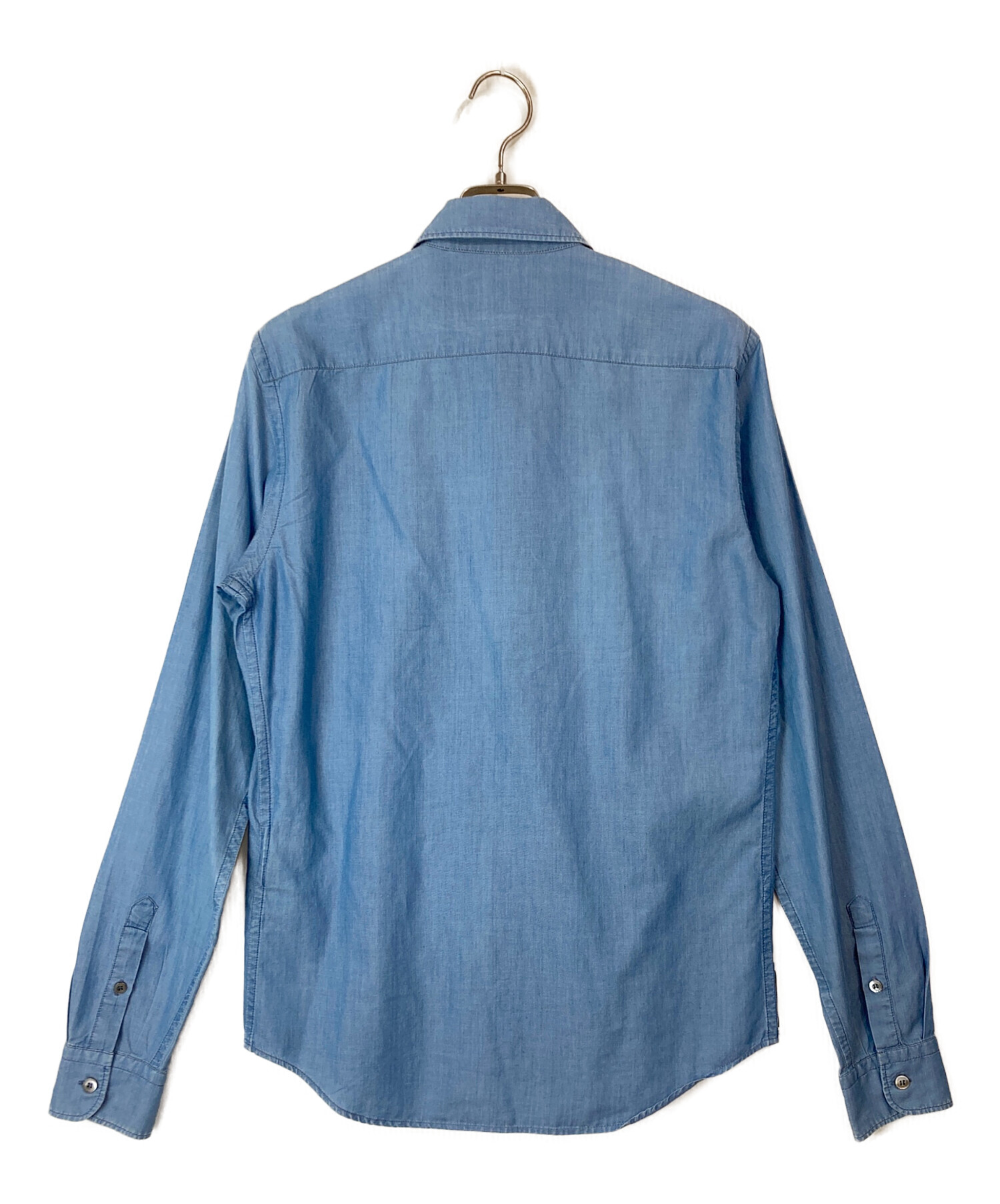 中古・古着通販】PRADA (プラダ) ボタンダウンシャツ ブルー サイズ:38