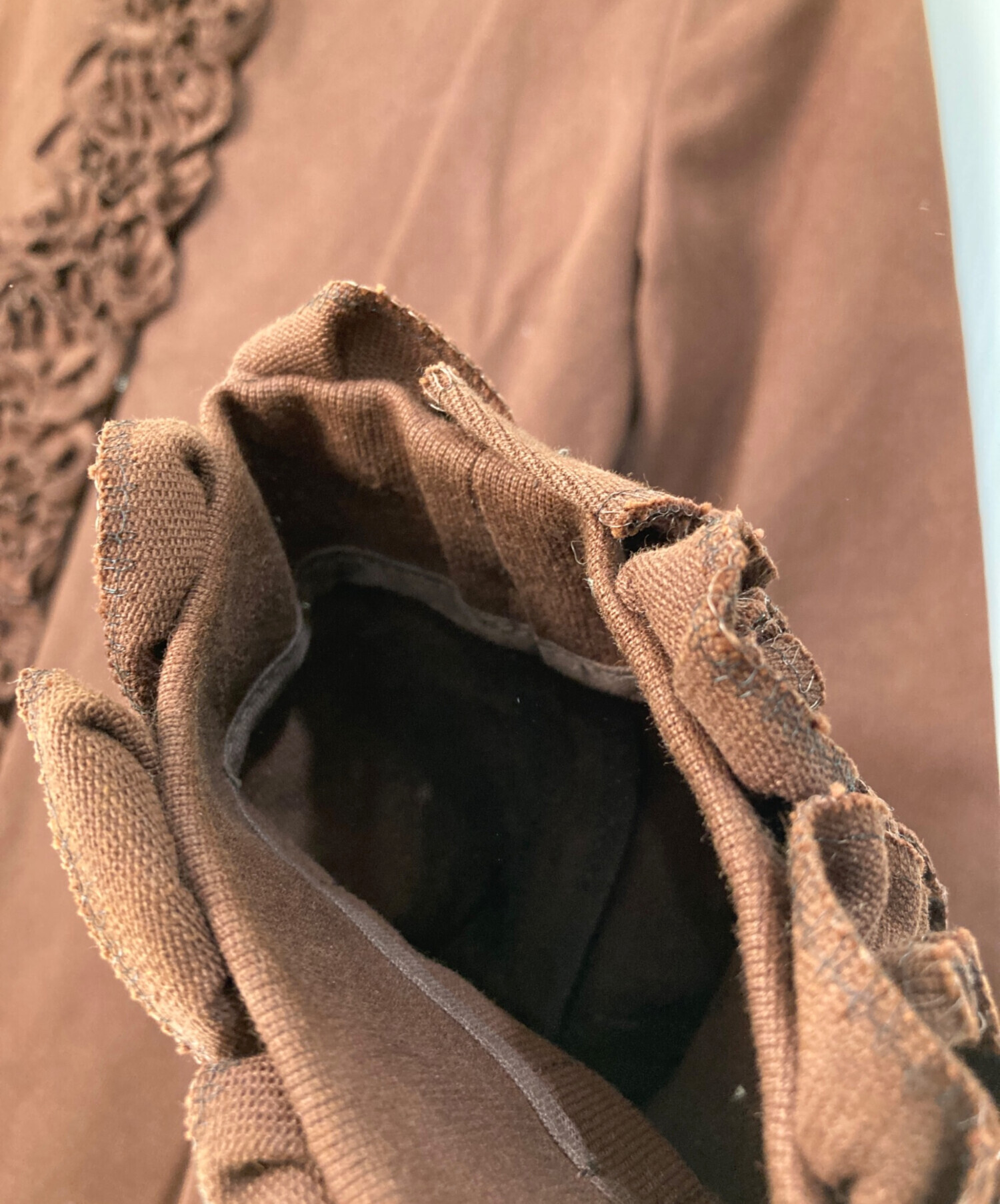 中古・古着通販】MARNI (マルニ) フリルノーカラージャケット ブラウン